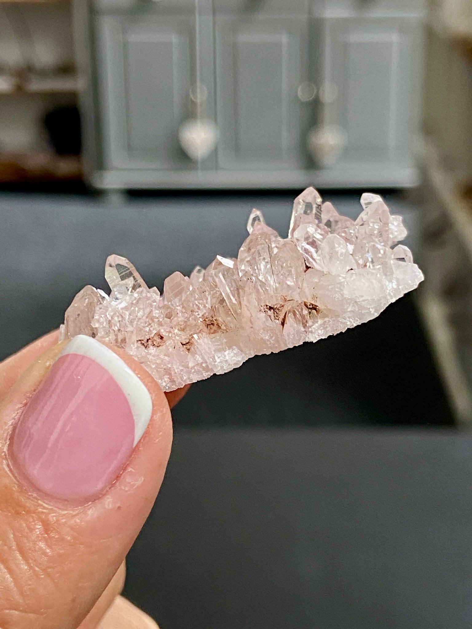 🌸 Sacred Pink Lemurian Quartz Cluster