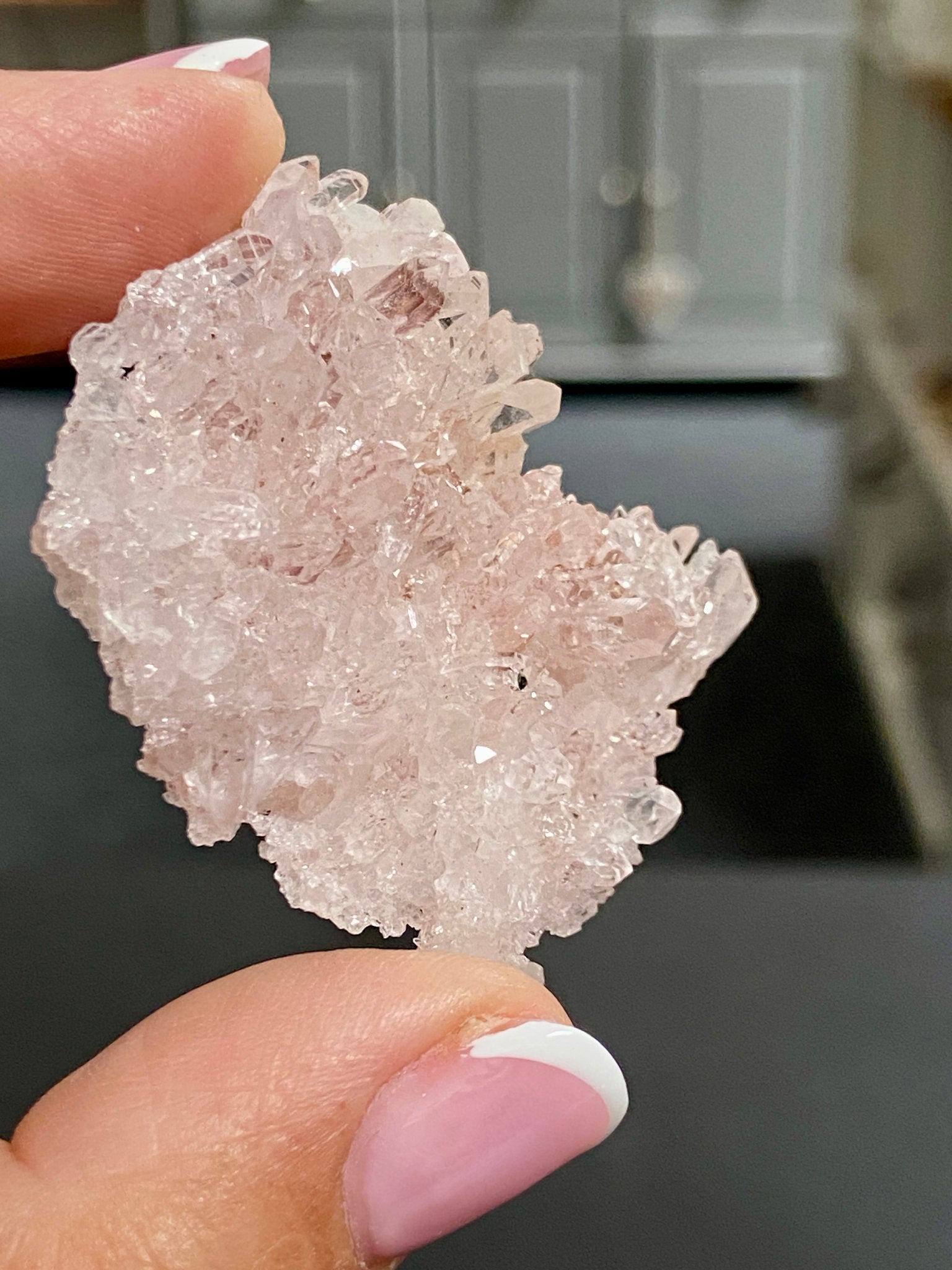 🌸 Sacred Pink Lemurian Quartz Cluster