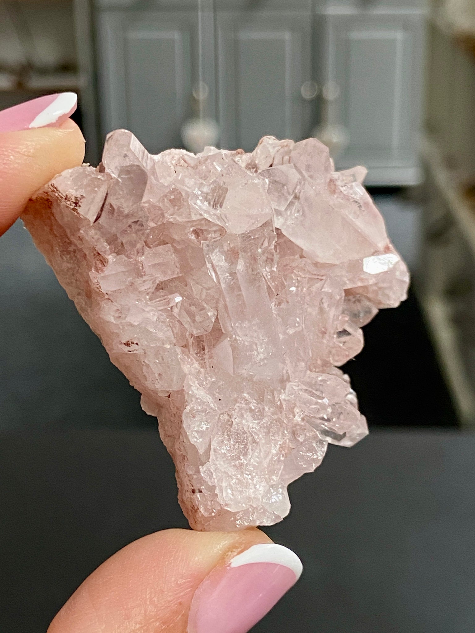 🌸 Sacred Pink Lemurian Quartz Cluster