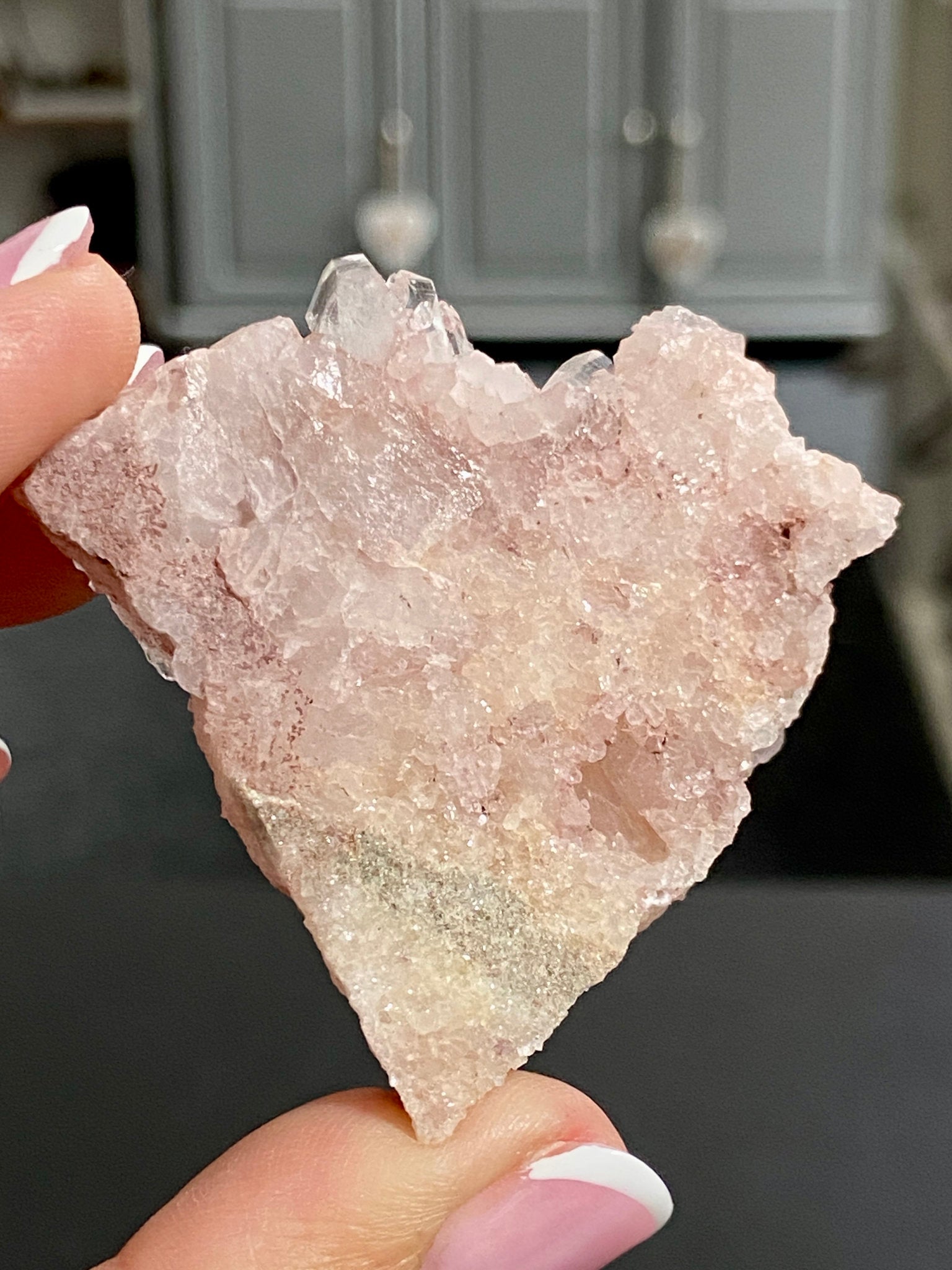 🌸 Sacred Pink Lemurian Quartz Cluster