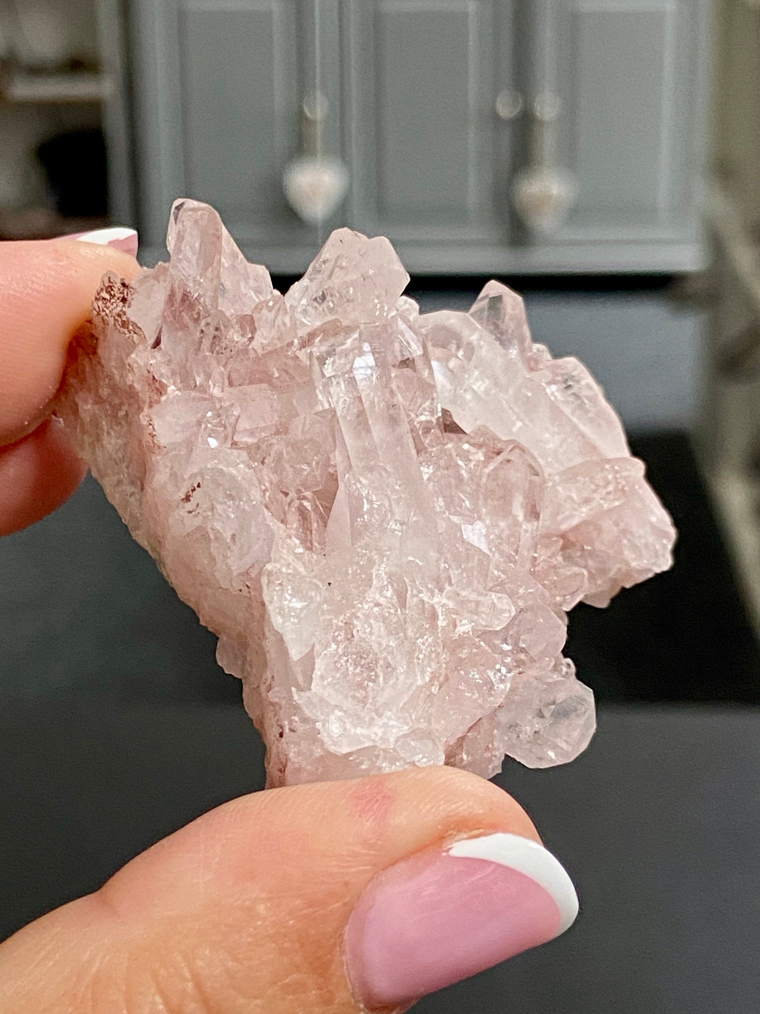 🌸 Sacred Pink Lemurian Quartz Cluster
