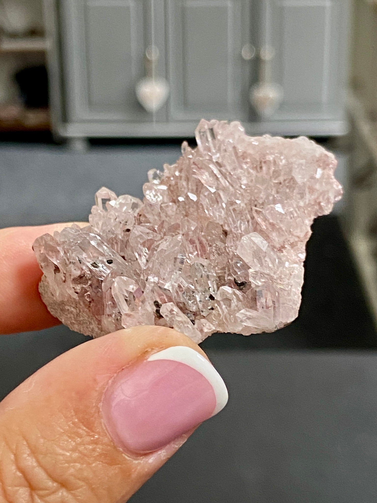 🌸 Sacred Pink Lemurian Quartz Cluster