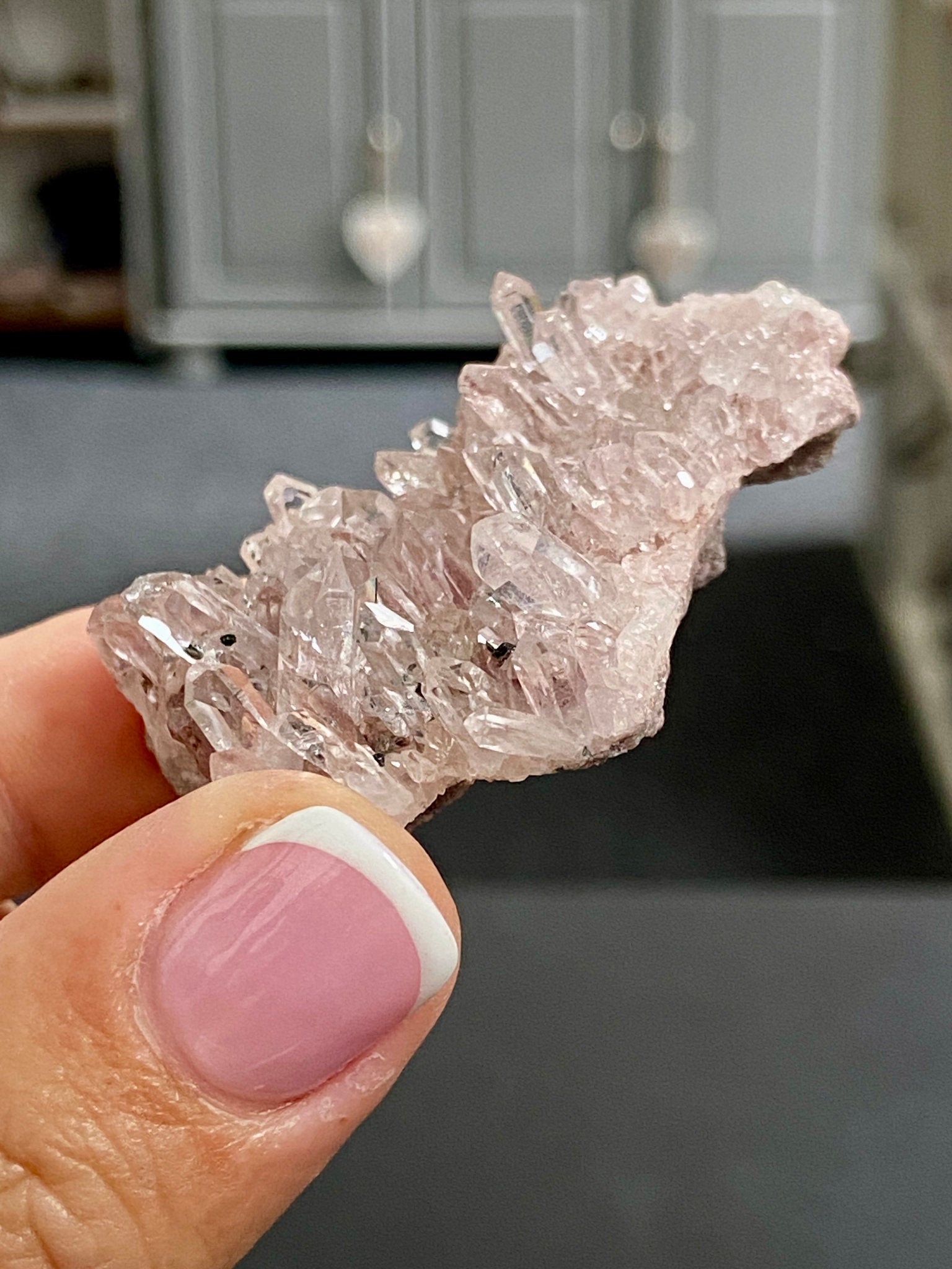 🌸 Sacred Pink Lemurian Quartz Cluster