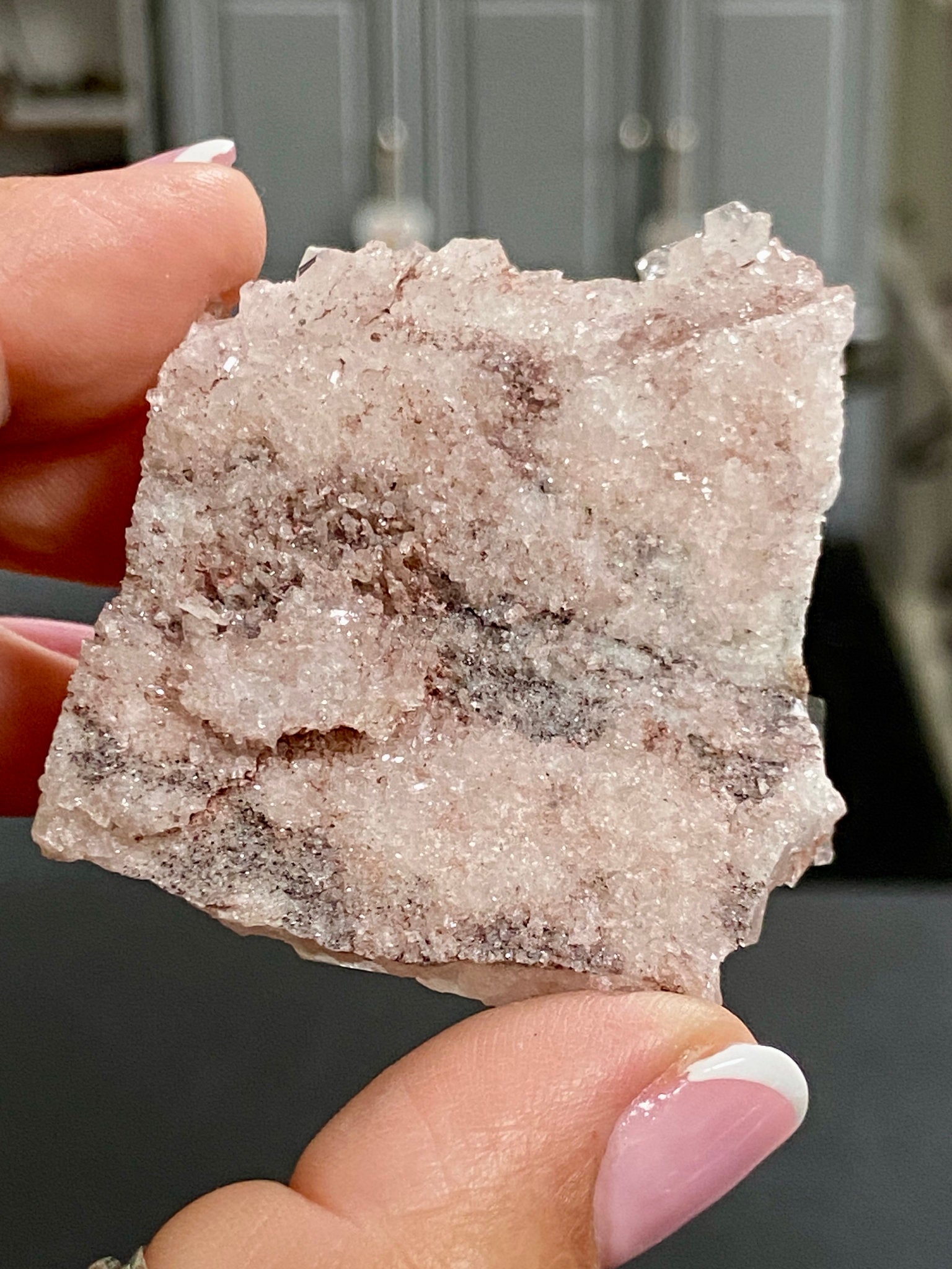 🌸 Sacred Pink Lemurian Quartz Cluster