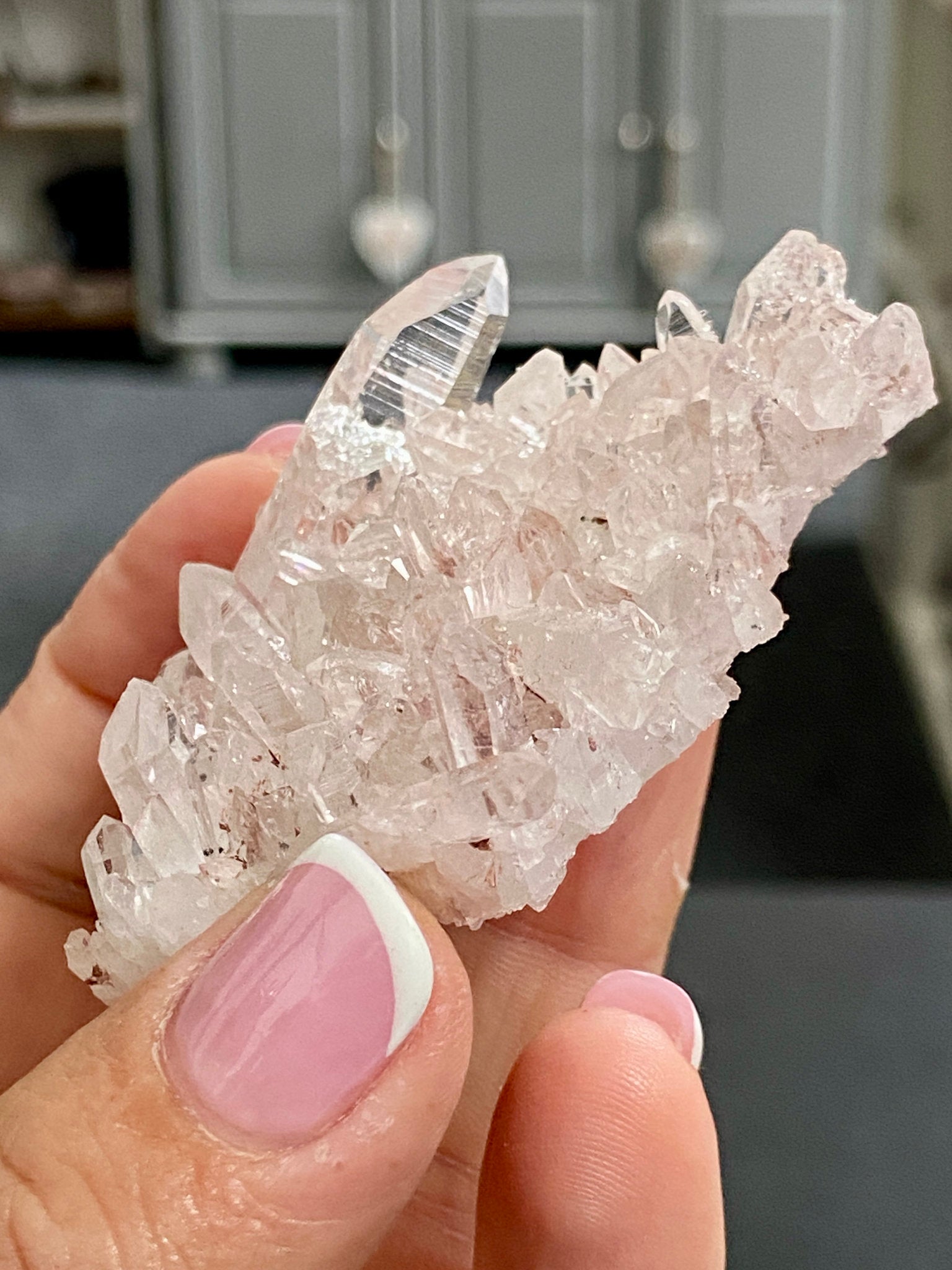 🌸 Sacred Pink Lemurian Quartz Cluster