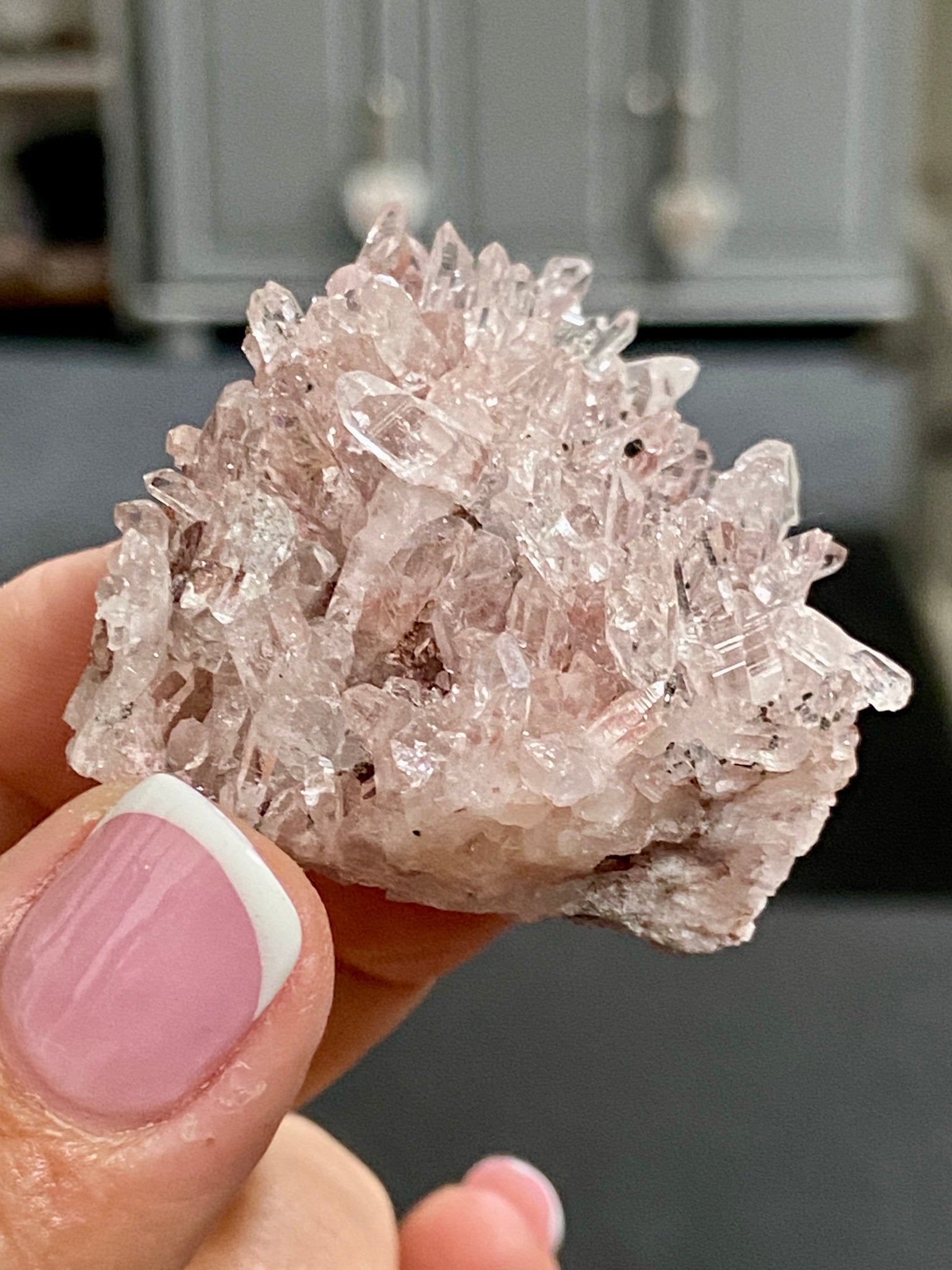🌸 Sacred Pink Lemurian Quartz Cluster