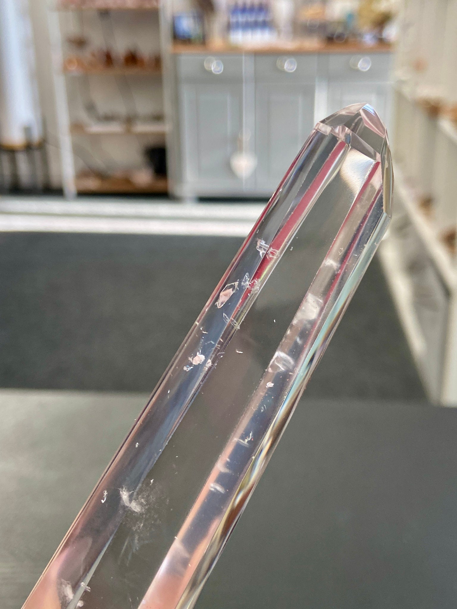 💎 Blue Feathered Manifestation Quartz – Double Terminated