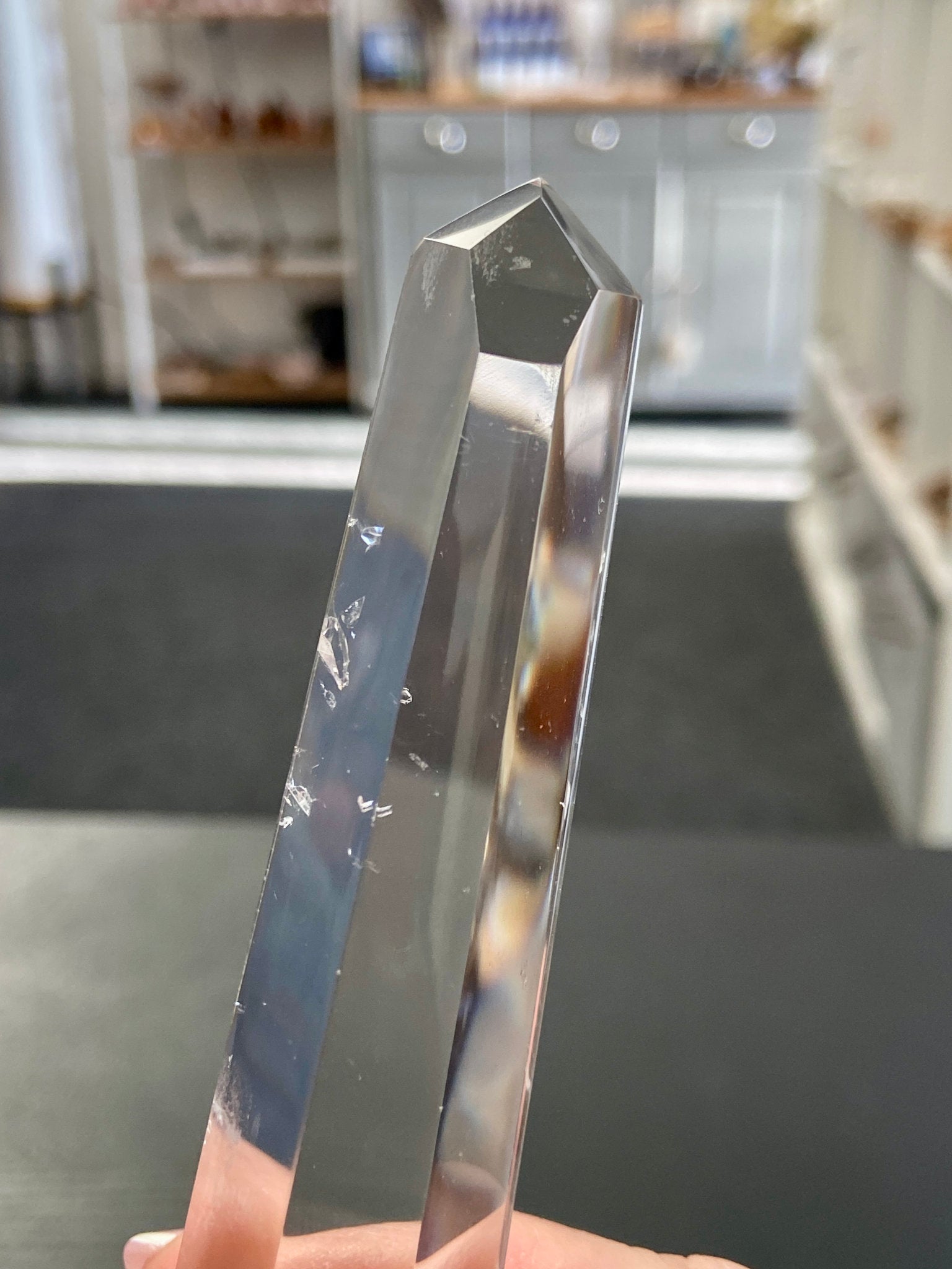 💎 Blue Feathered Manifestation Quartz – Double Terminated