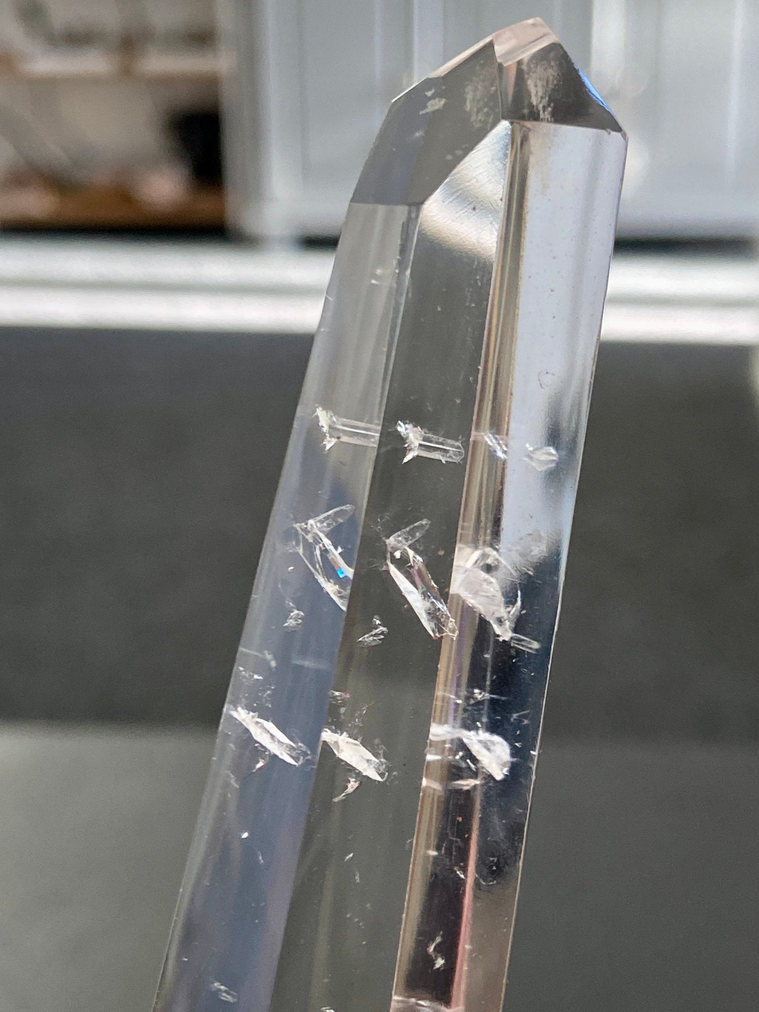 💎 Blue Feathered Manifestation Quartz – Double Terminated