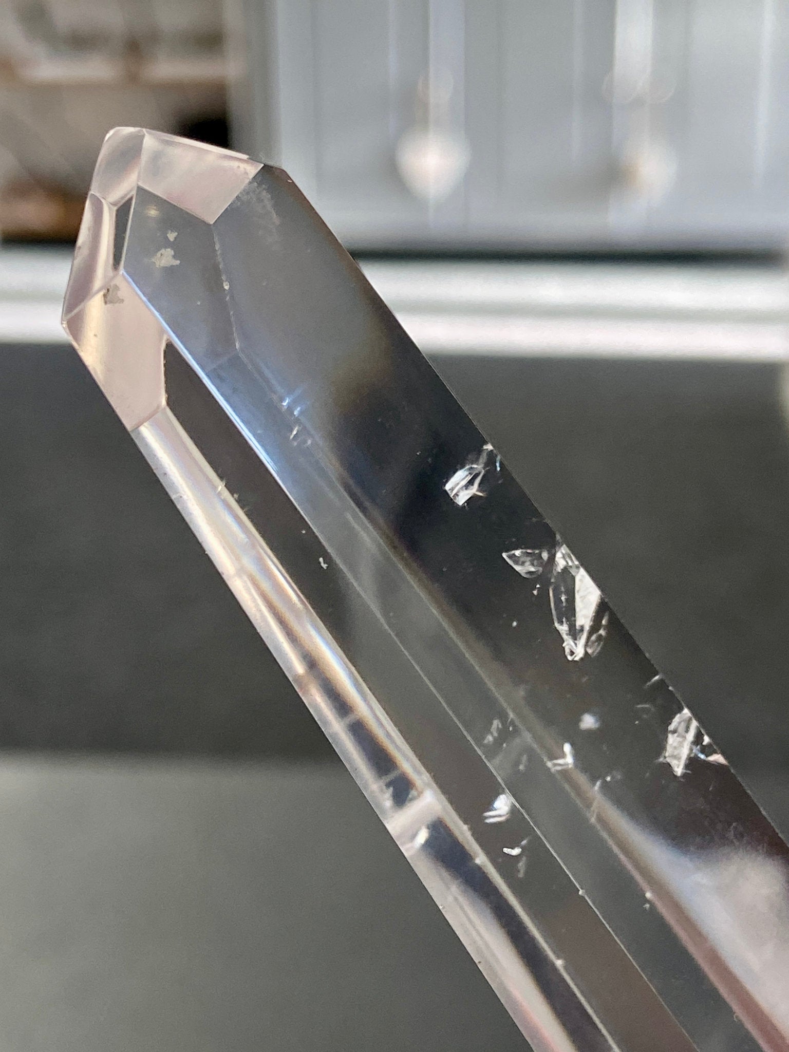 💎 Blue Feathered Manifestation Quartz – Double Terminated