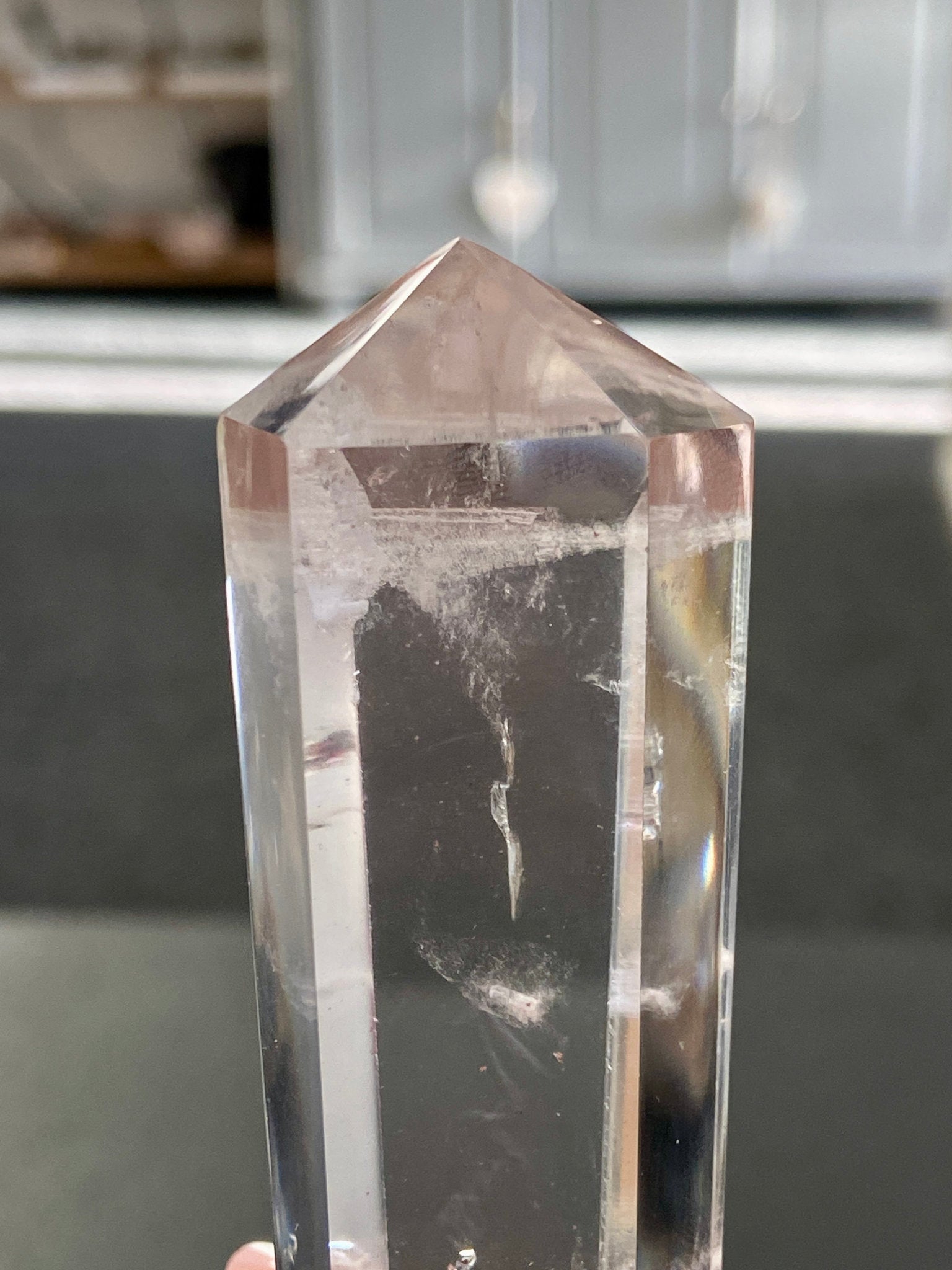 💎 Blue Feathered Manifestation Quartz – Double Terminated