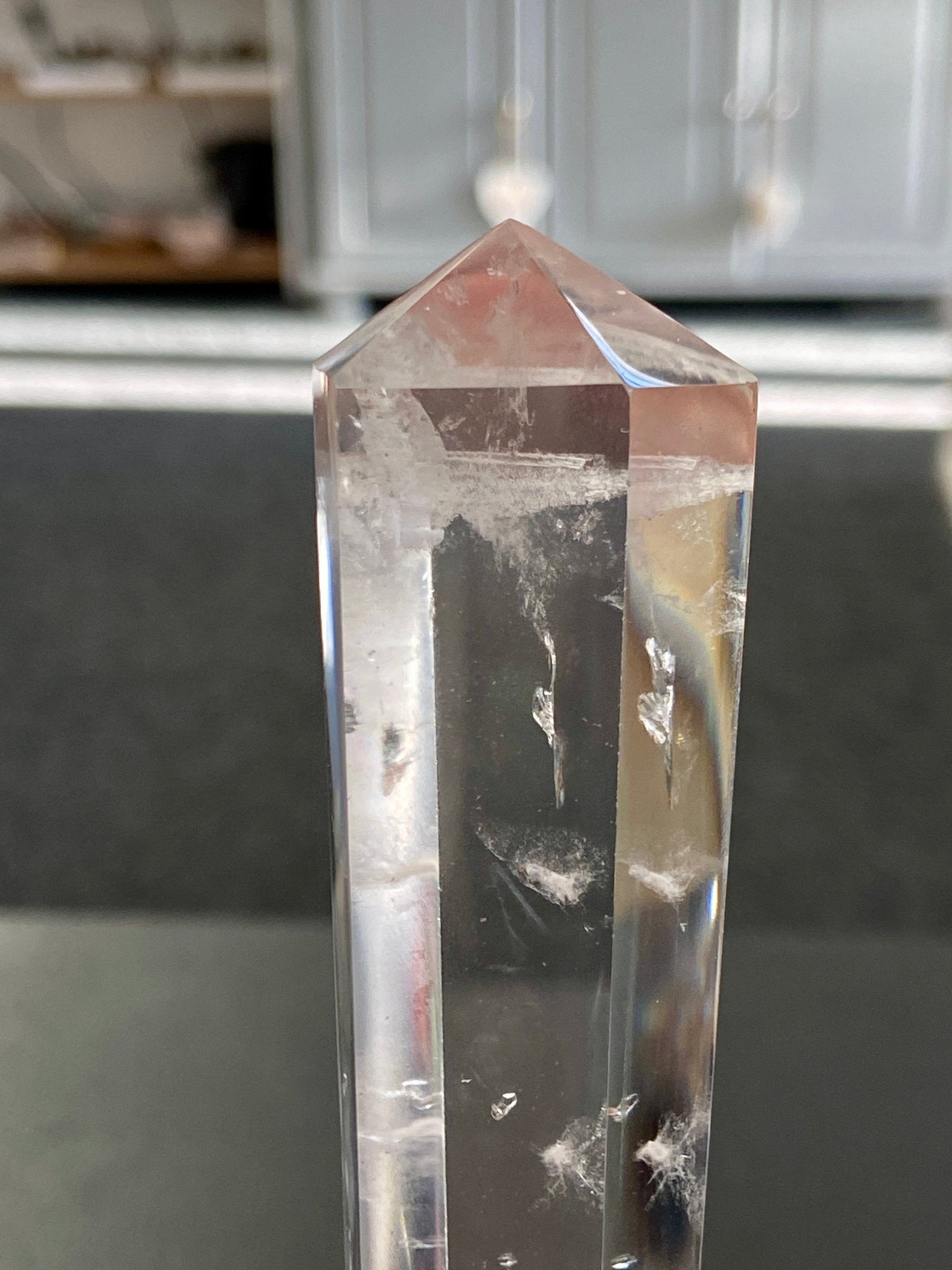 💎 Blue Feathered Manifestation Quartz – Double Terminated