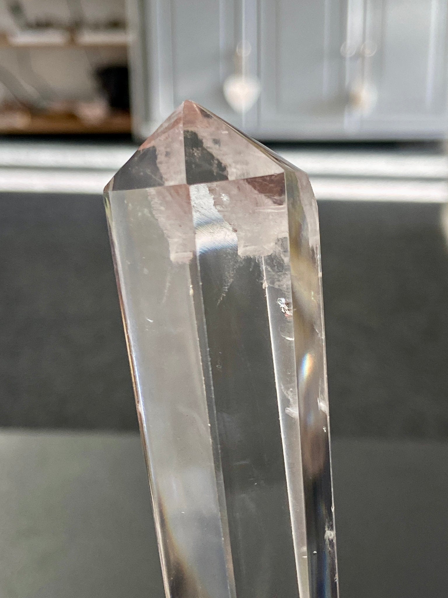 💎 Blue Feathered Manifestation Quartz – Double Terminated