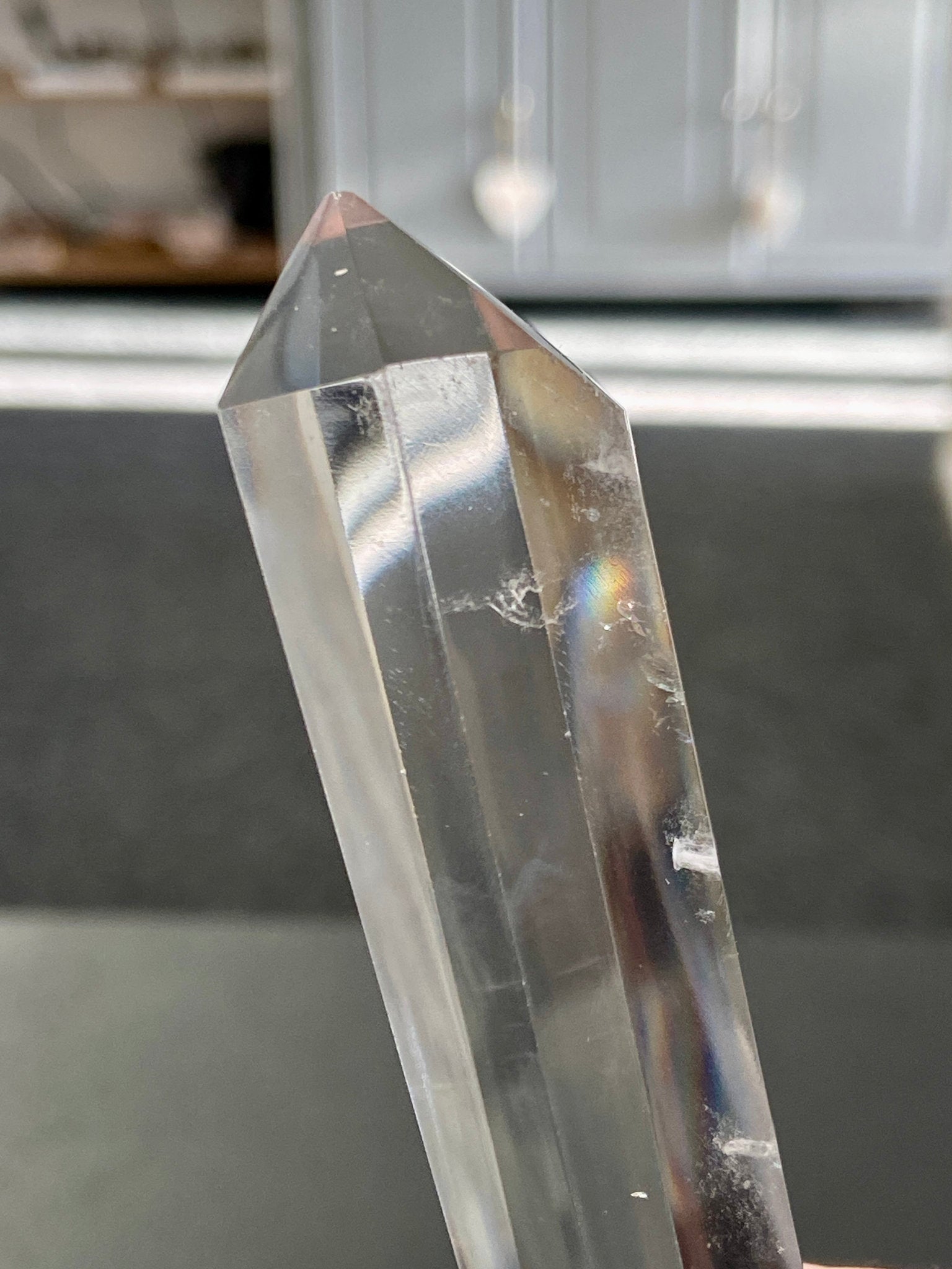 💎 Blue Feathered Manifestation Quartz – Double Terminated
