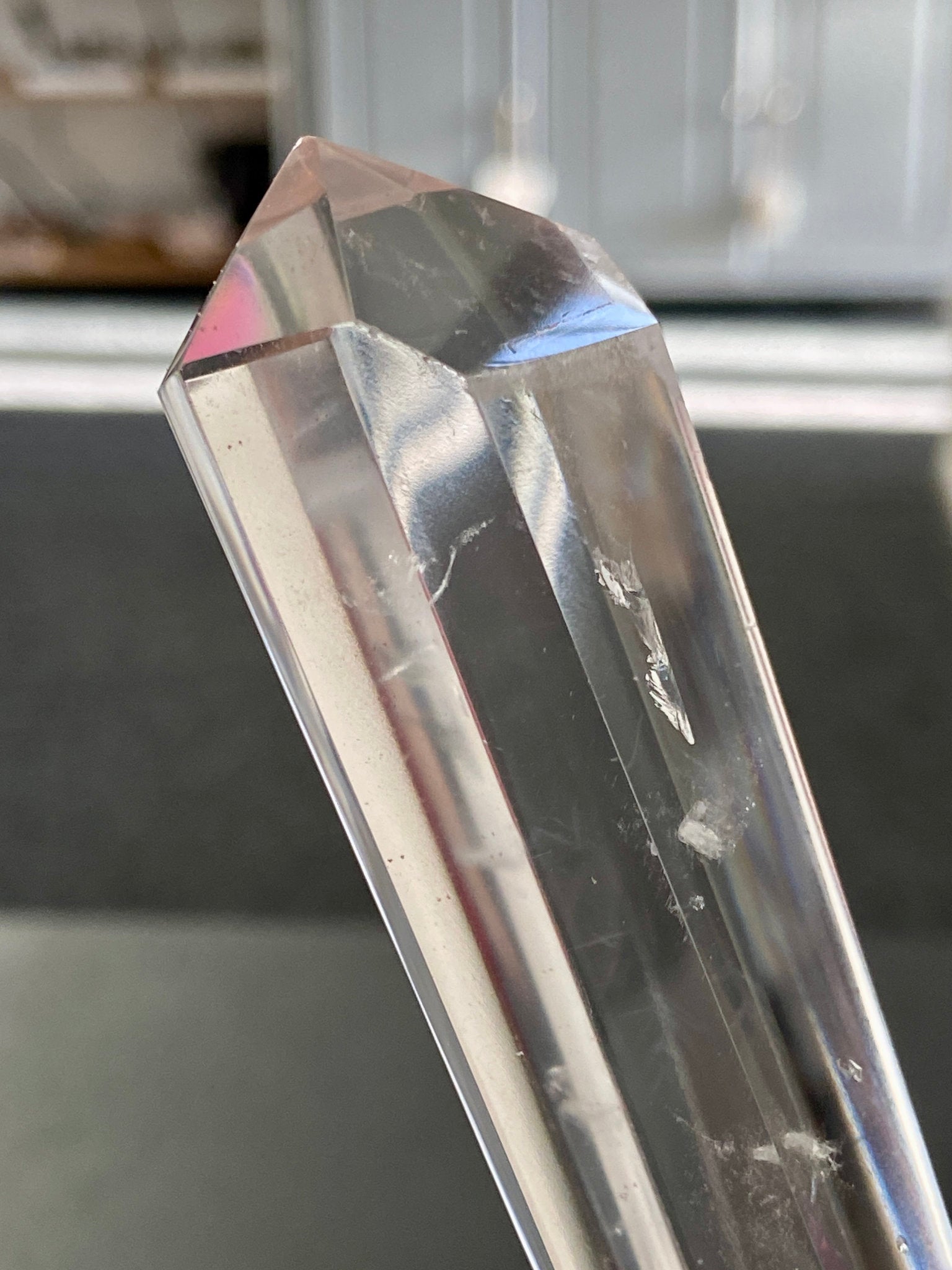 💎 Blue Feathered Manifestation Quartz – Double Terminated