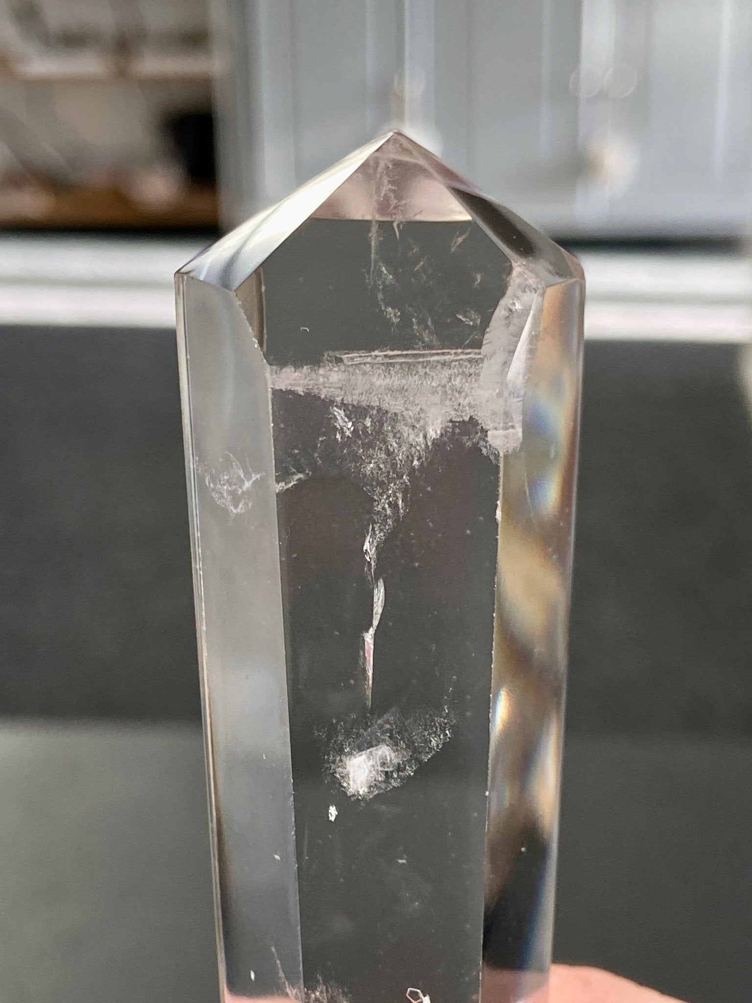 💎 Blue Feathered Manifestation Quartz – Double Terminated