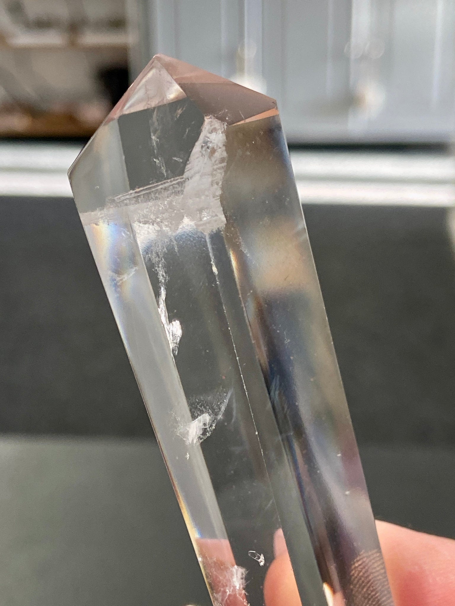 💎 Blue Feathered Manifestation Quartz – Double Terminated