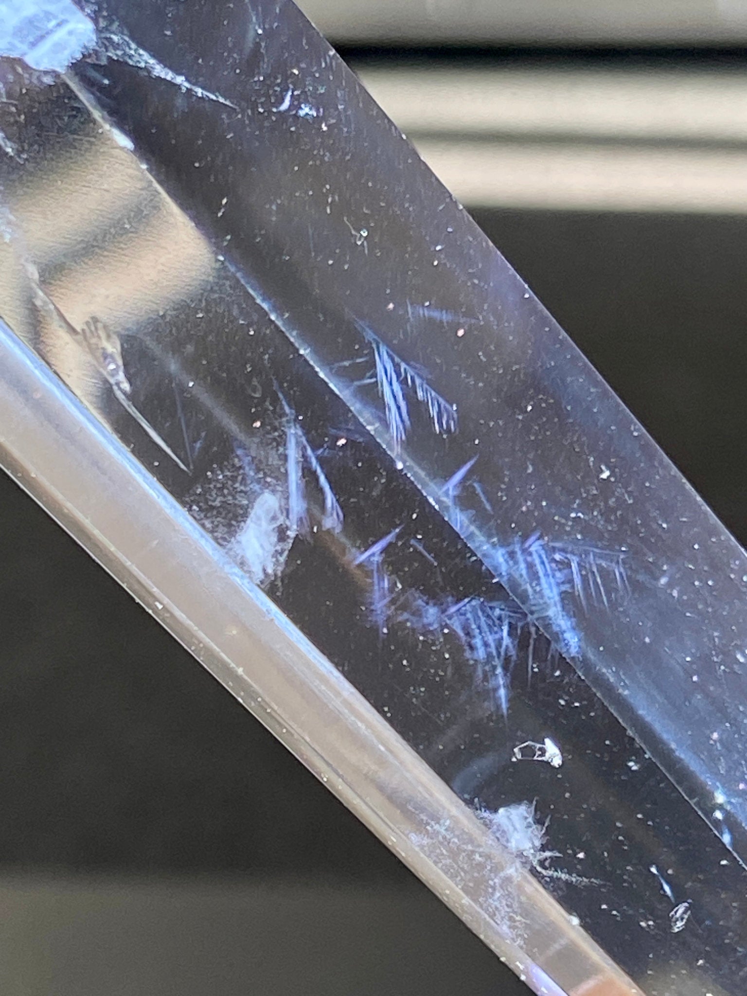 💎 Blue Feathered Manifestation Quartz – Double Terminated