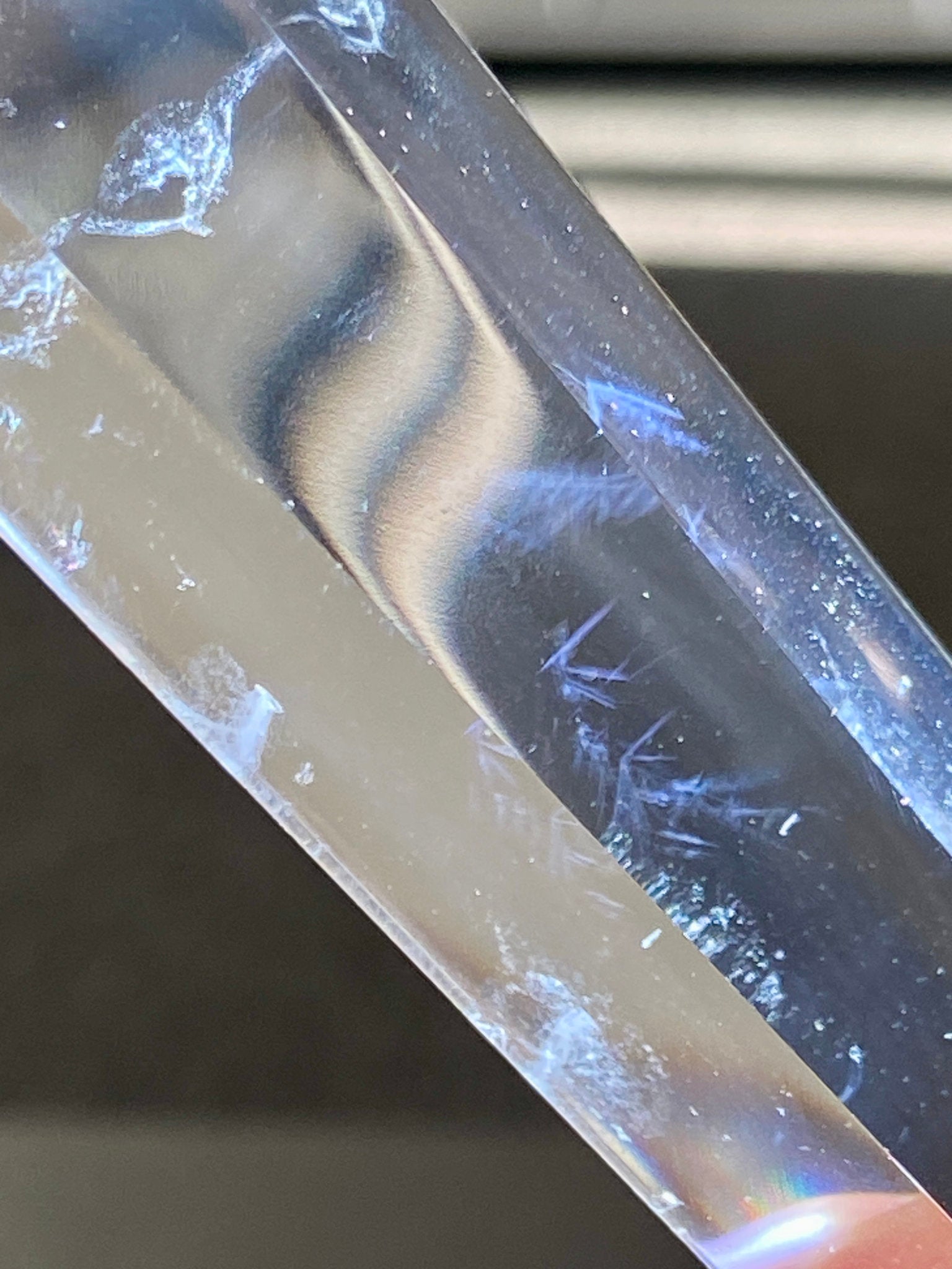 💎 Blue Feathered Manifestation Quartz – Double Terminated