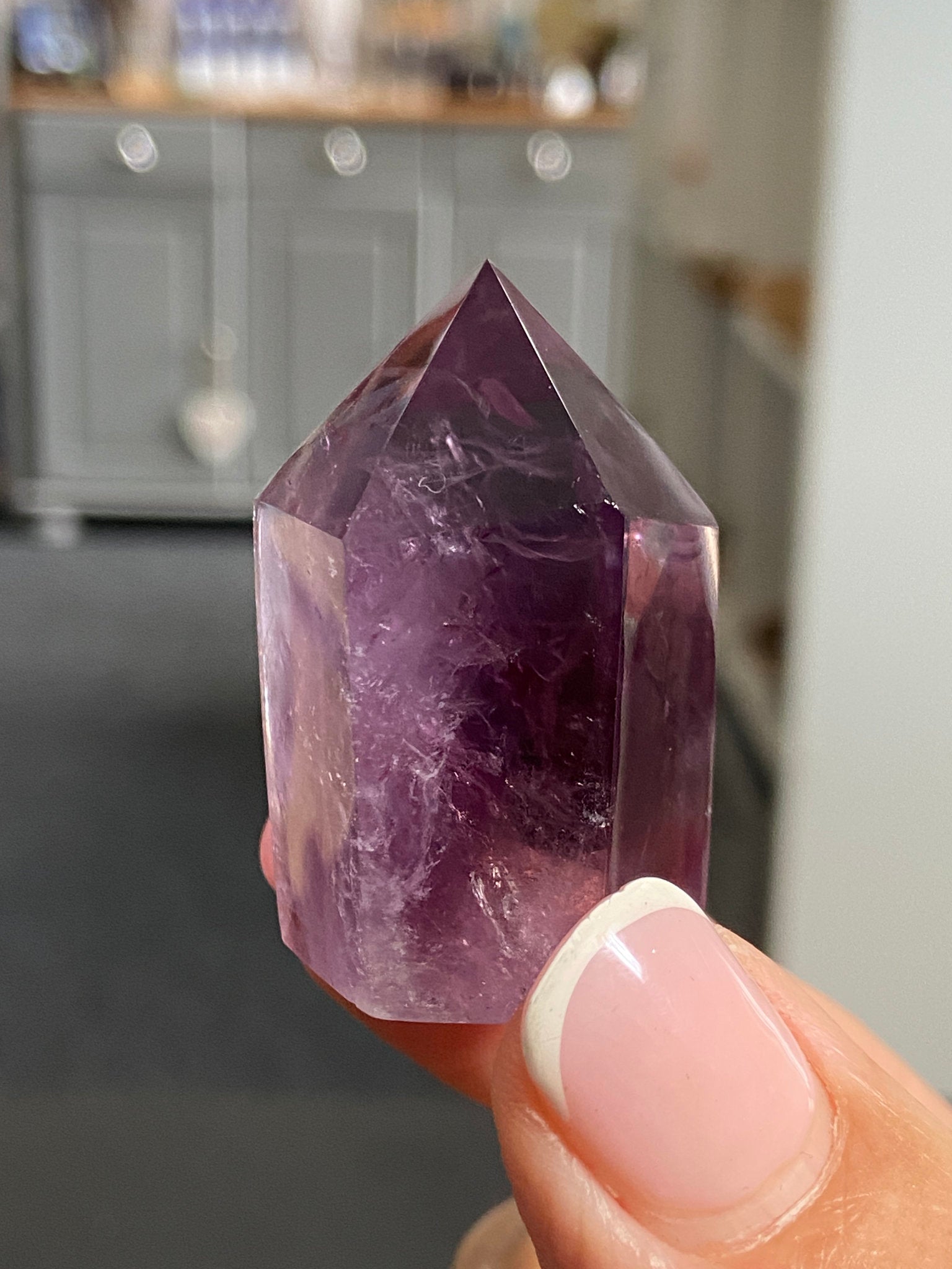 🔮 Smoky Amethyst Phantom Tower – Brazil