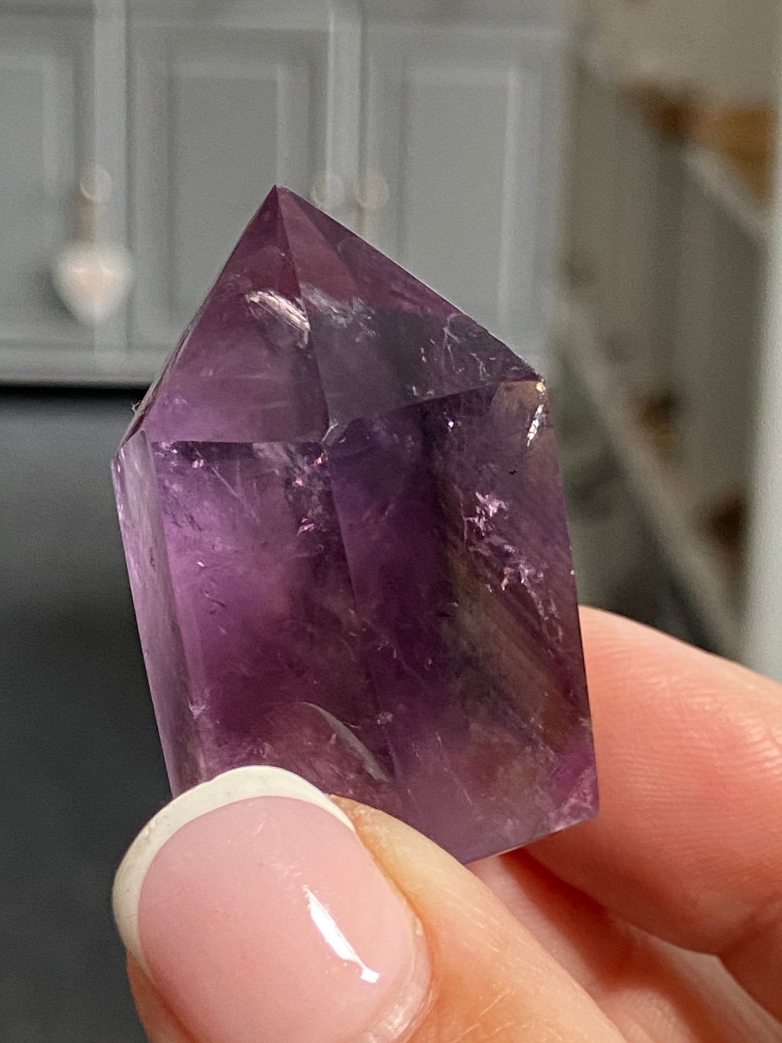 🔮 Smoky Amethyst Phantom Tower – Brazil