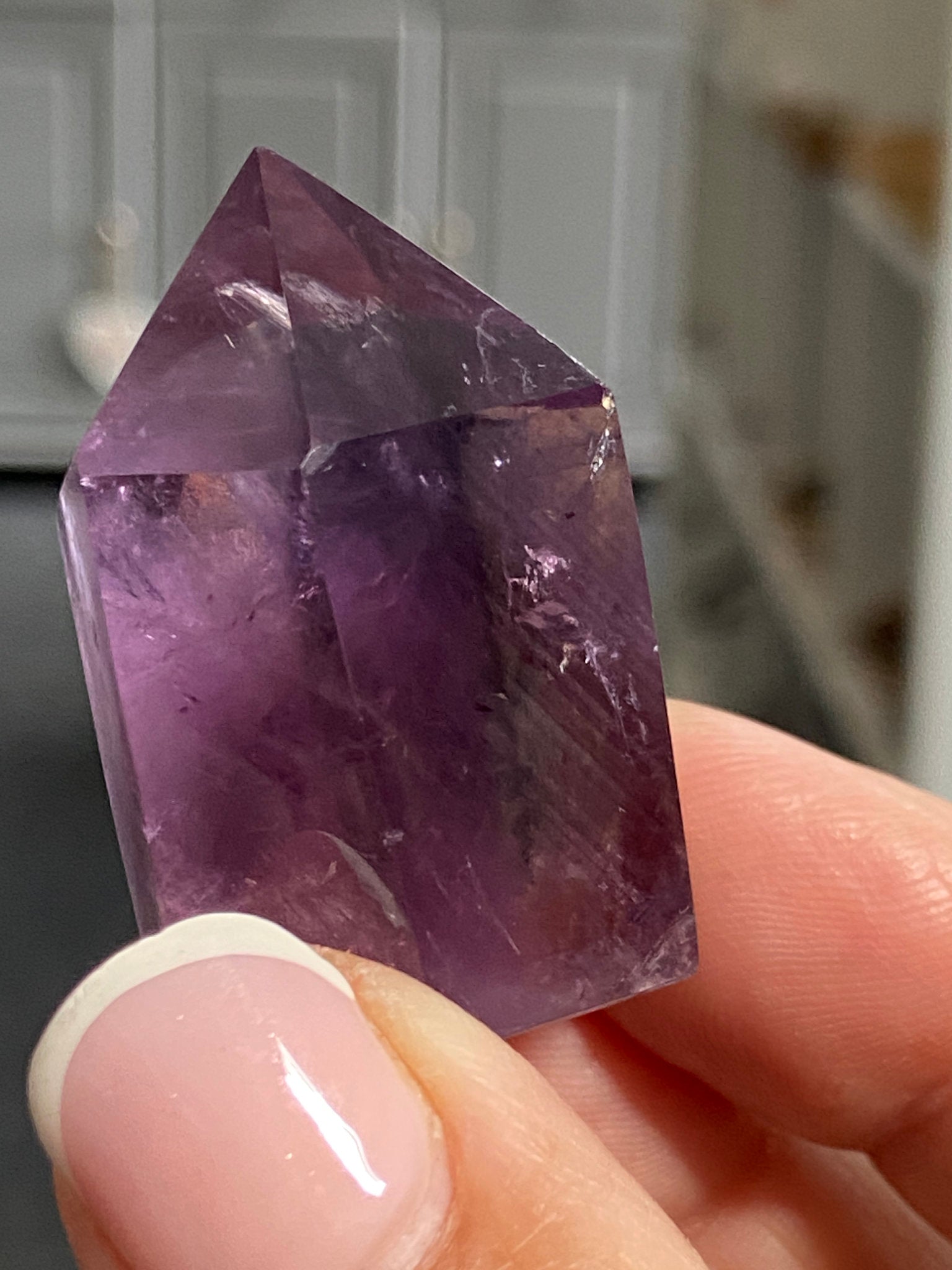 🔮 Smoky Amethyst Phantom Tower – Brazil