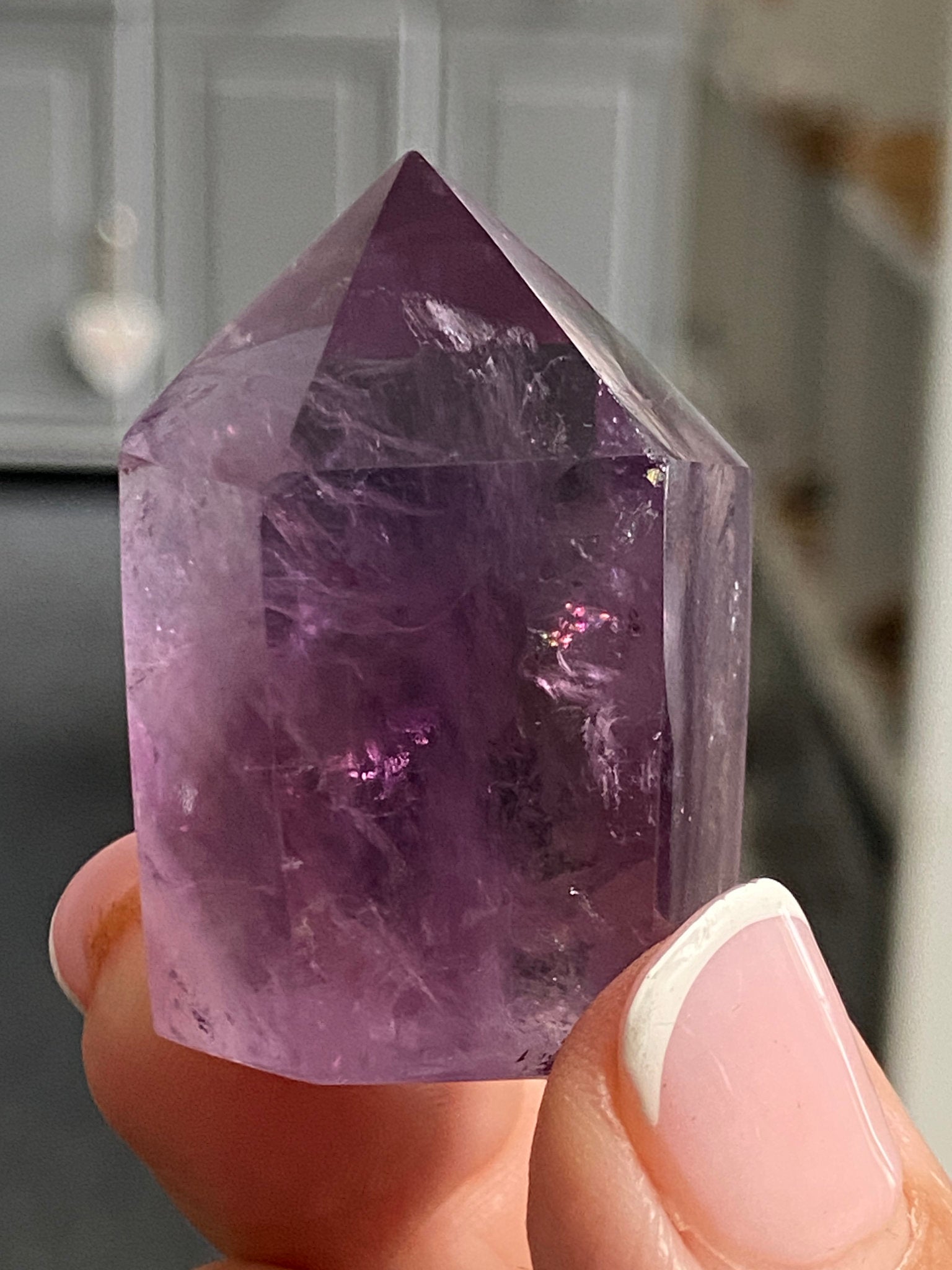 🔮 Smoky Amethyst Phantom Tower – Brazil