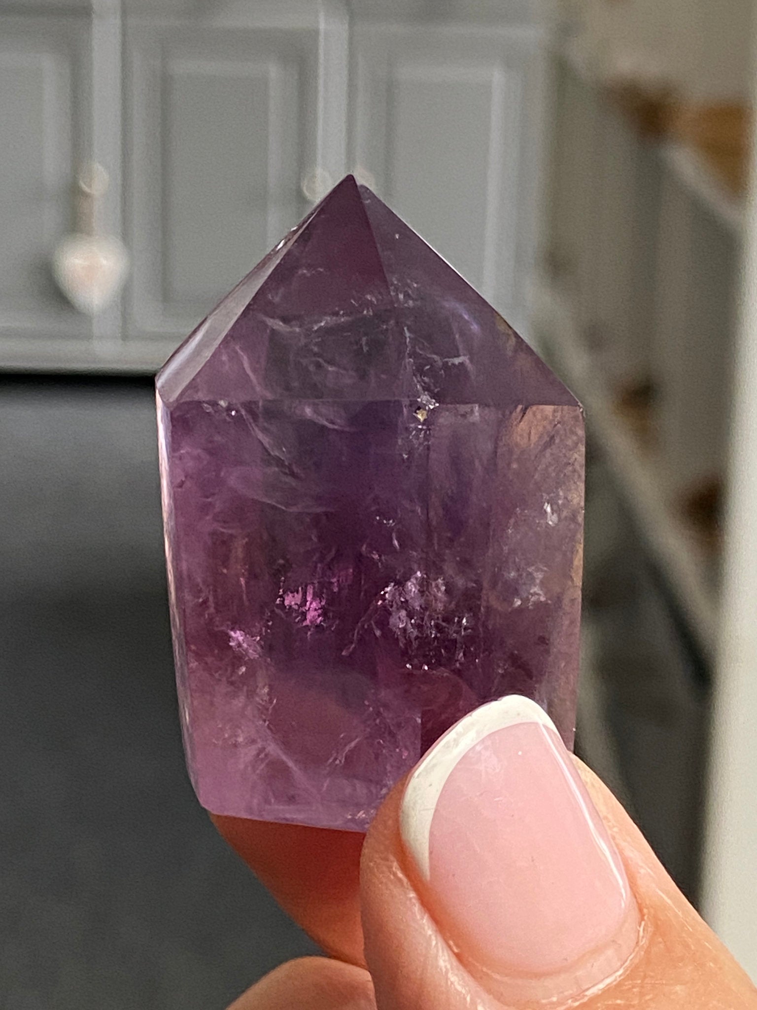 🔮 Smoky Amethyst Phantom Tower – Brazil
