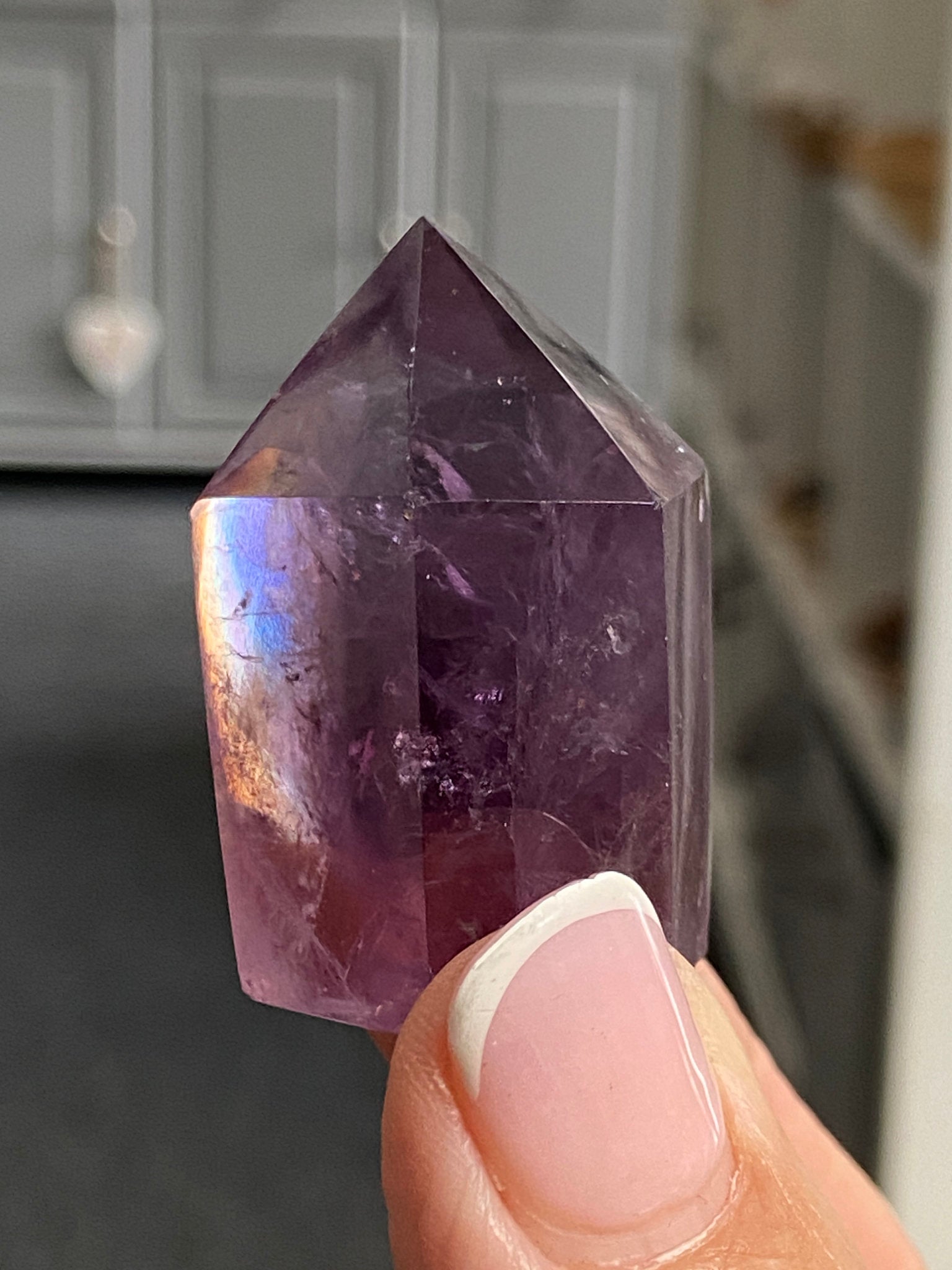 🔮 Smoky Amethyst Phantom Tower – Brazil
