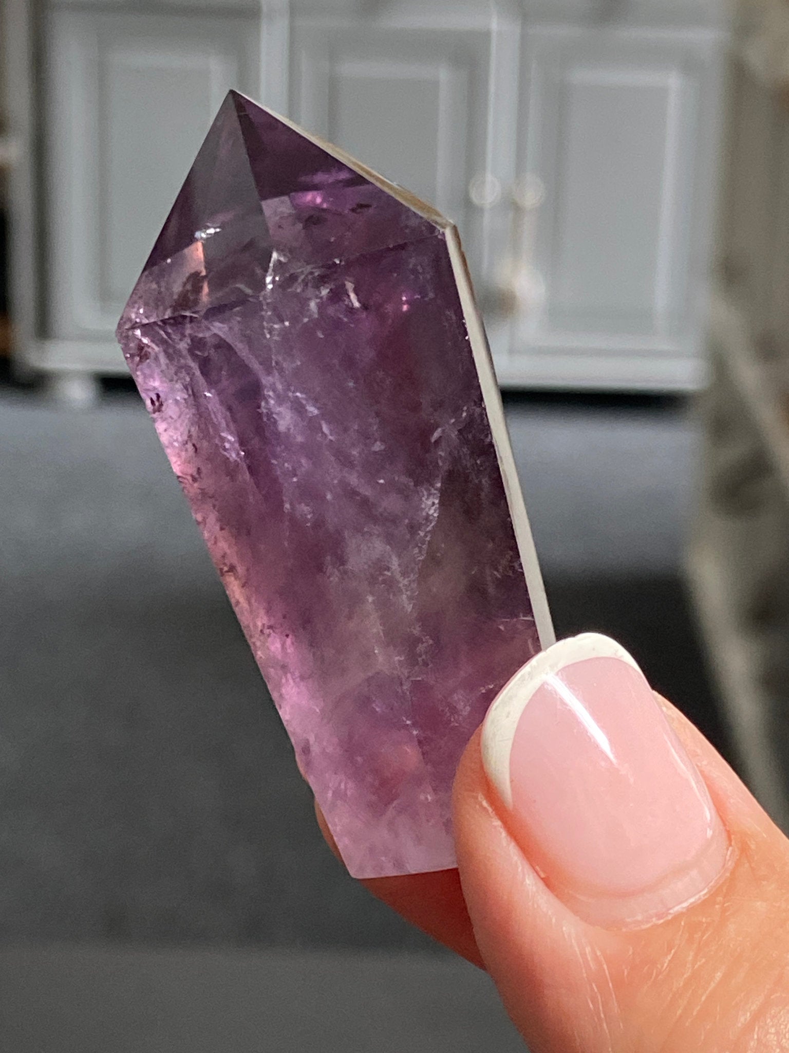 🔮 Smoky Amethyst Phantom Tower – Brazil