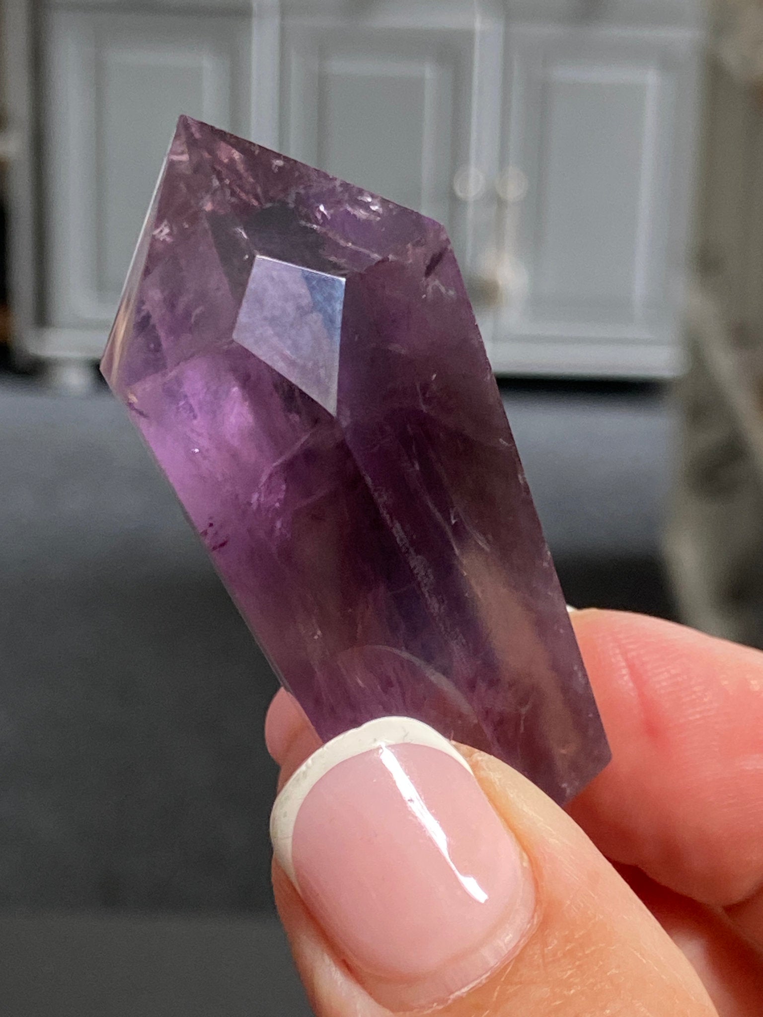 🔮 Smoky Amethyst Phantom Tower – Brazil