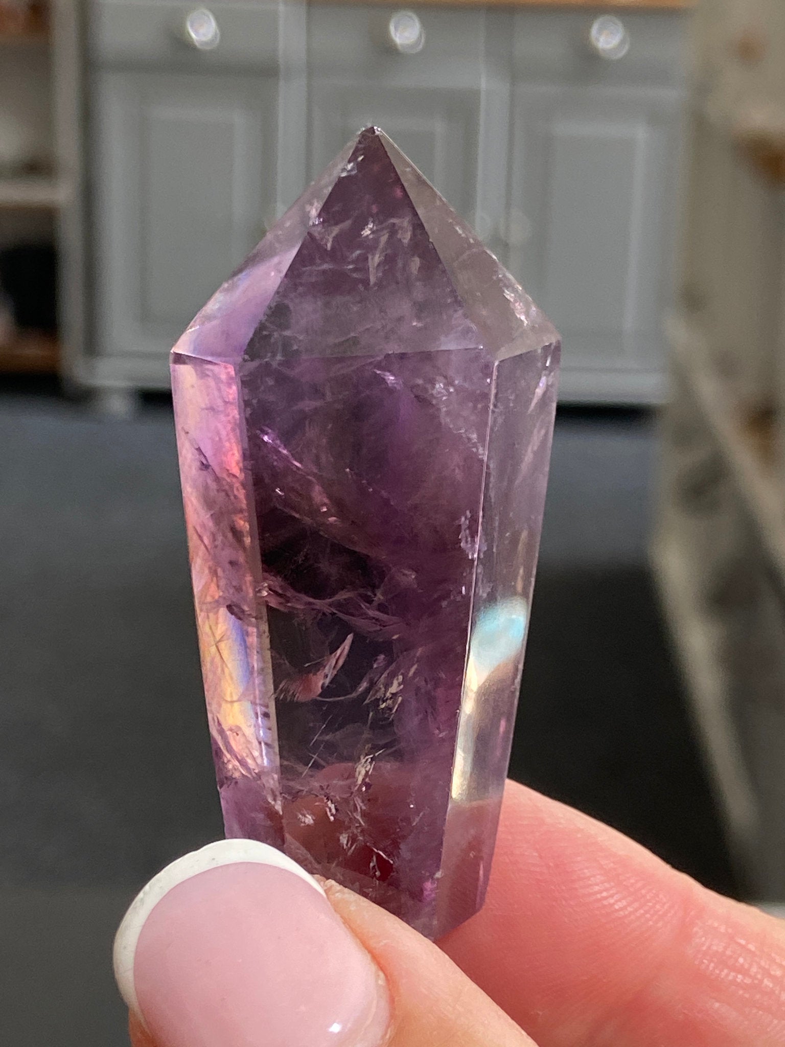 🔮 Smoky Amethyst Phantom Tower – Brazil