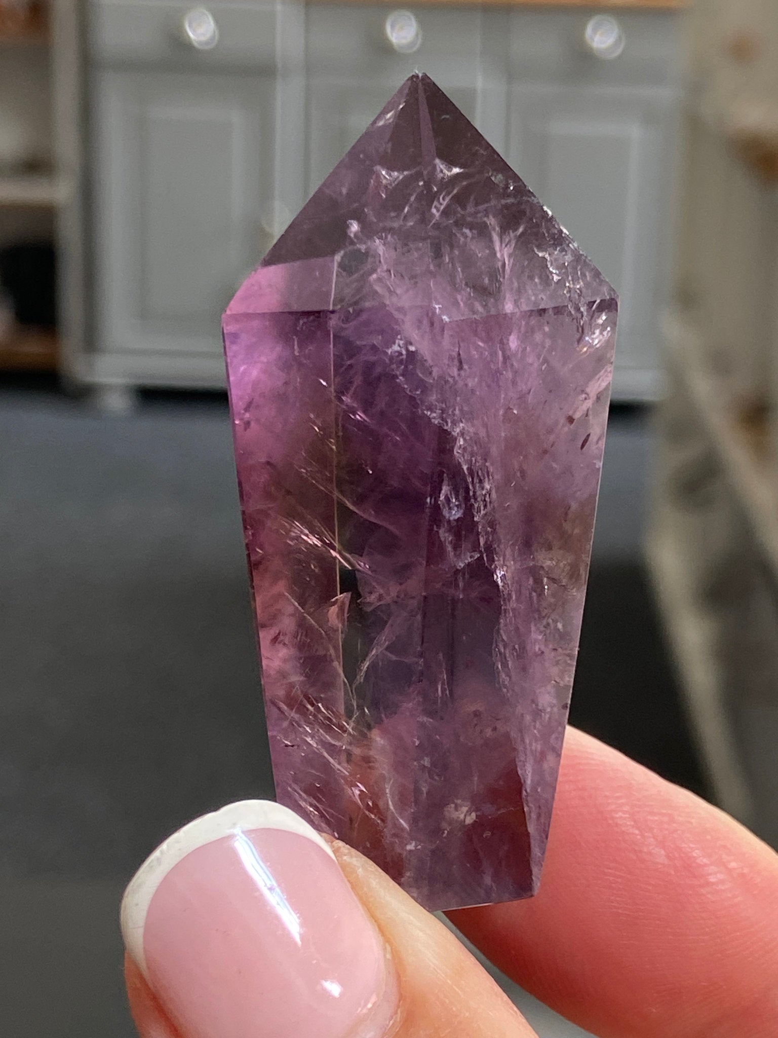 🔮 Smoky Amethyst Phantom Tower – Brazil
