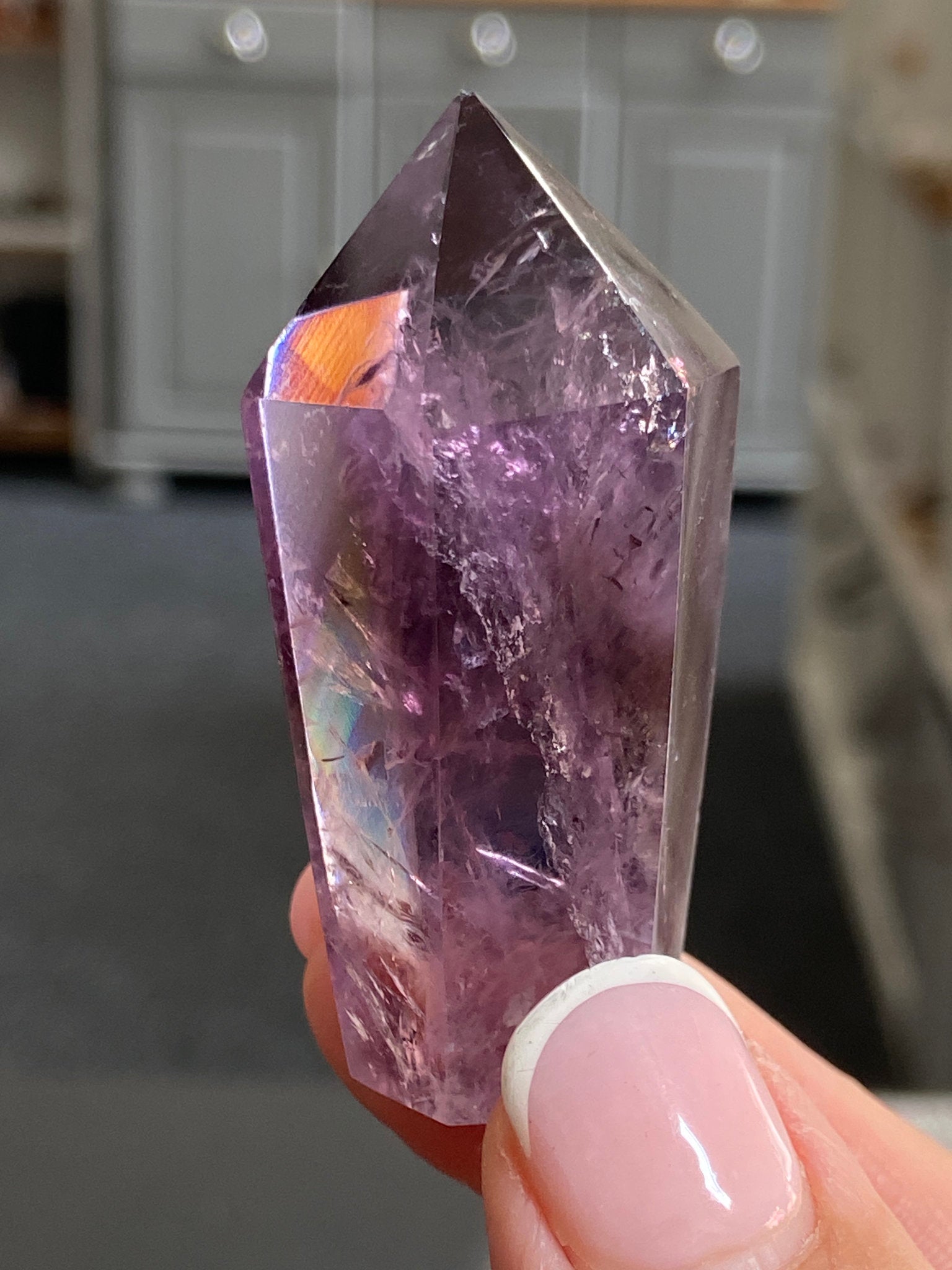 🔮 Smoky Amethyst Phantom Tower – Brazil