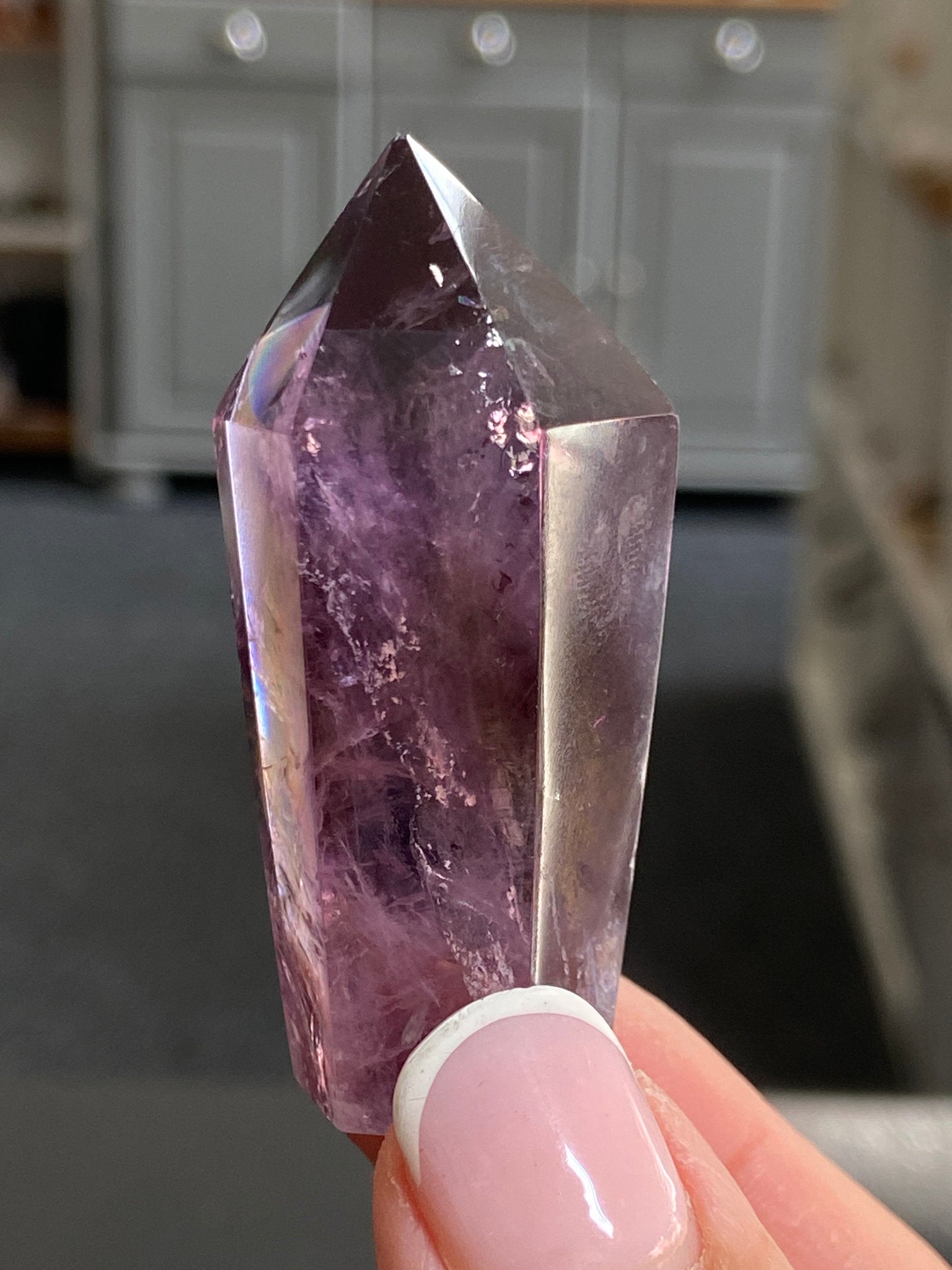 🔮 Smoky Amethyst Phantom Tower – Brazil