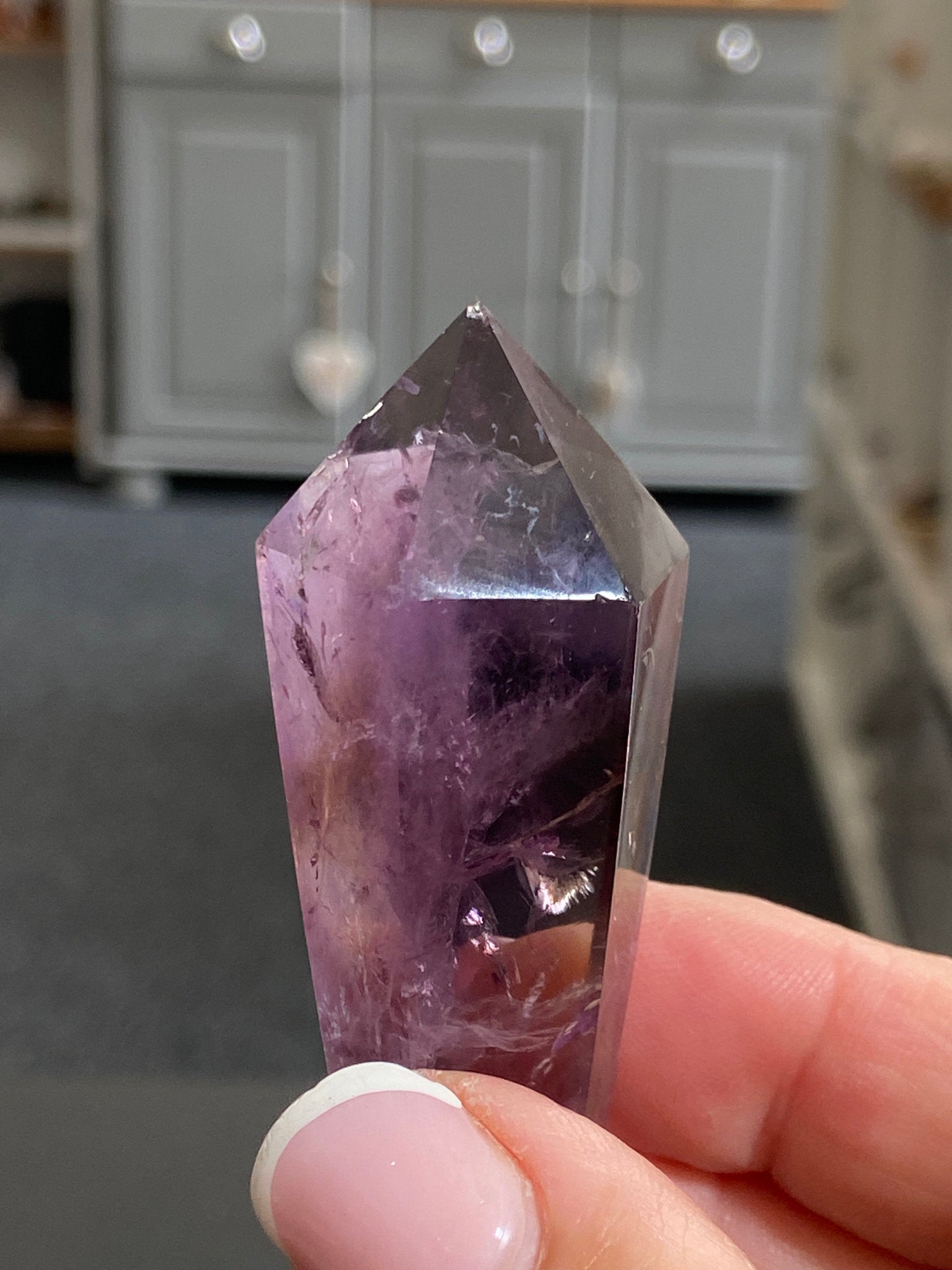 🔮 Smoky Amethyst Phantom Tower – Brazil