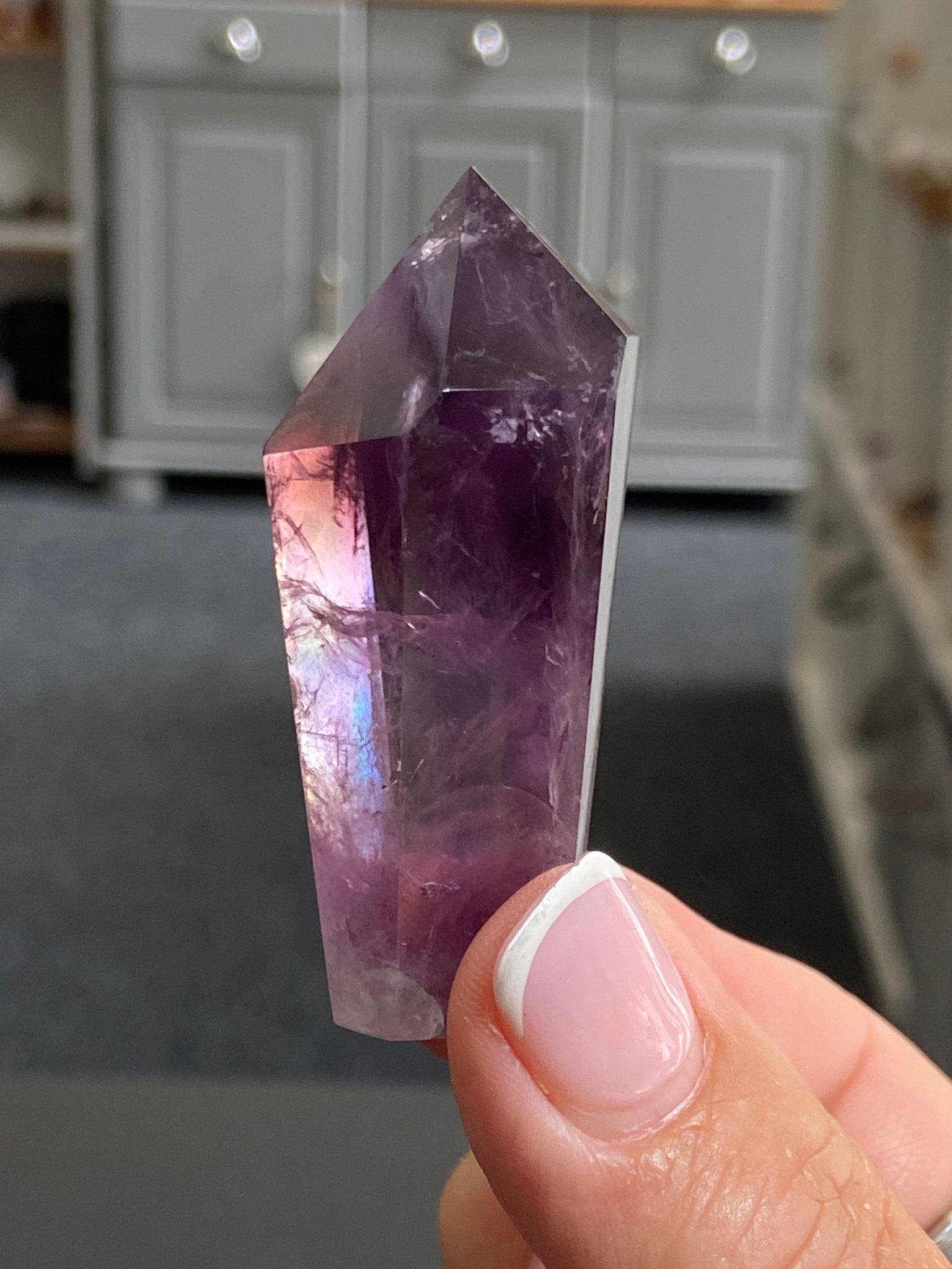🔮 Smoky Amethyst Phantom Tower – Brazil