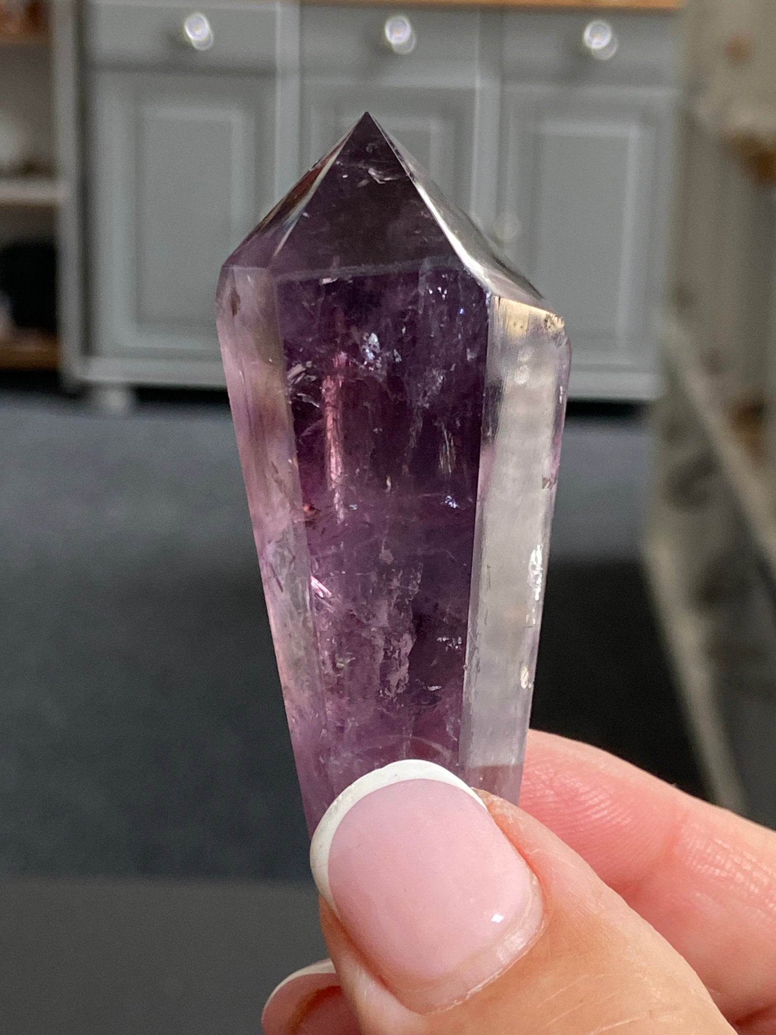 🔮 Smoky Amethyst Phantom Tower – Brazil