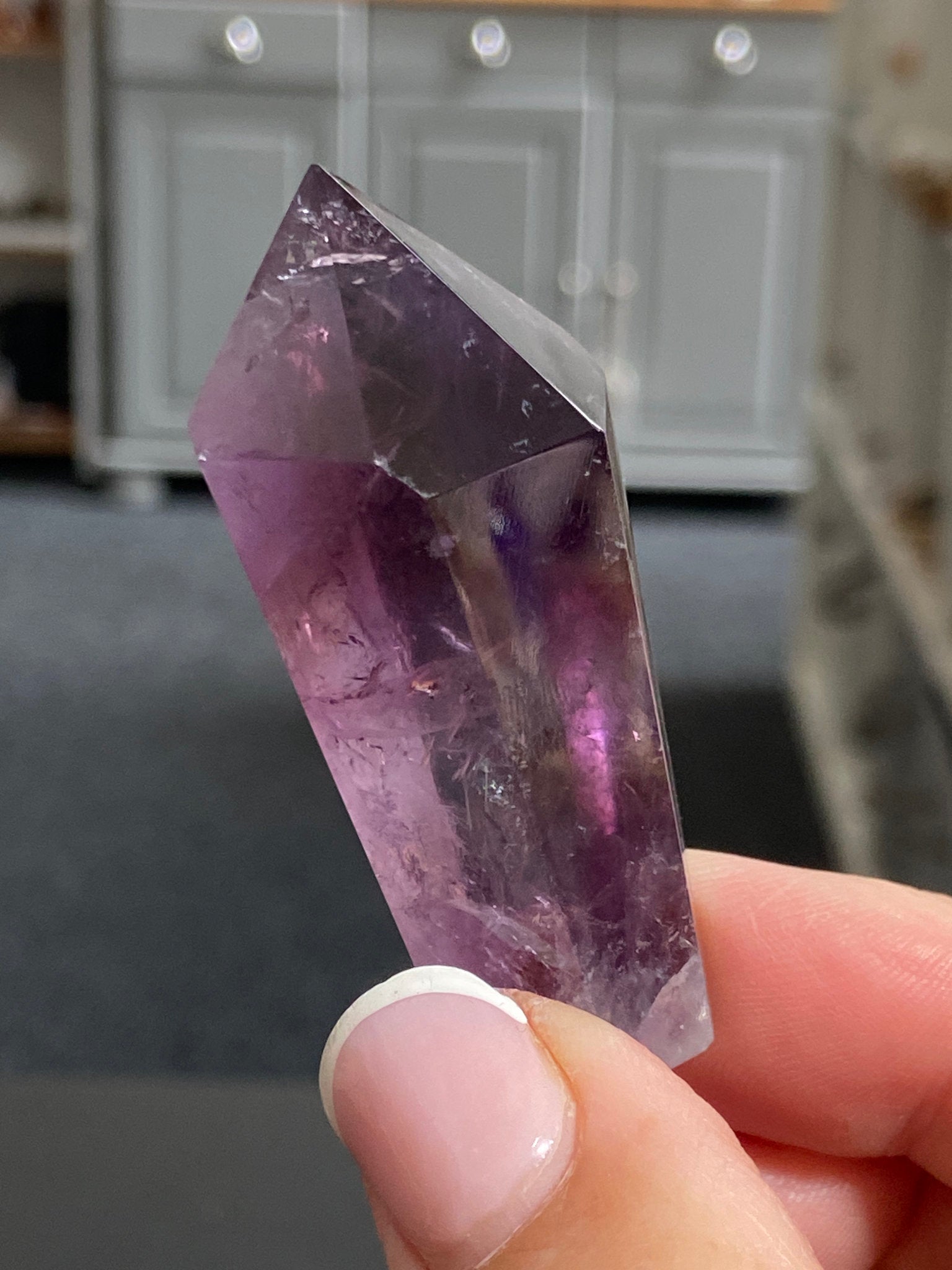 🔮 Smoky Amethyst Phantom Tower – Brazil