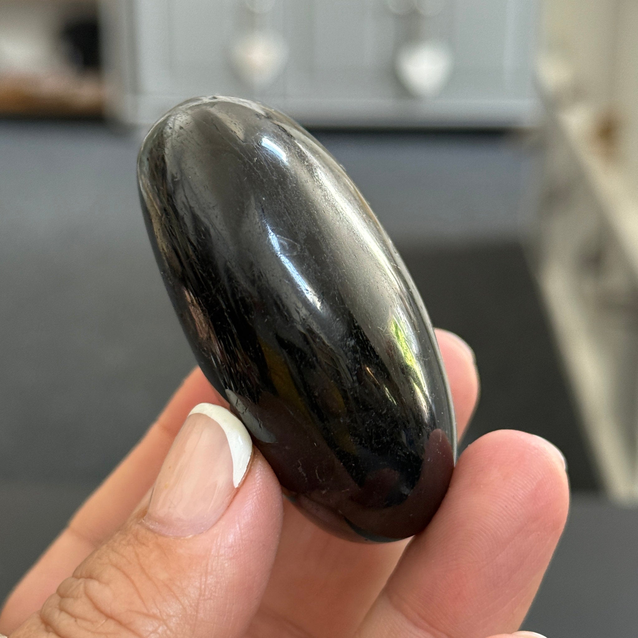 AAA Black Tourmaline Palmstone