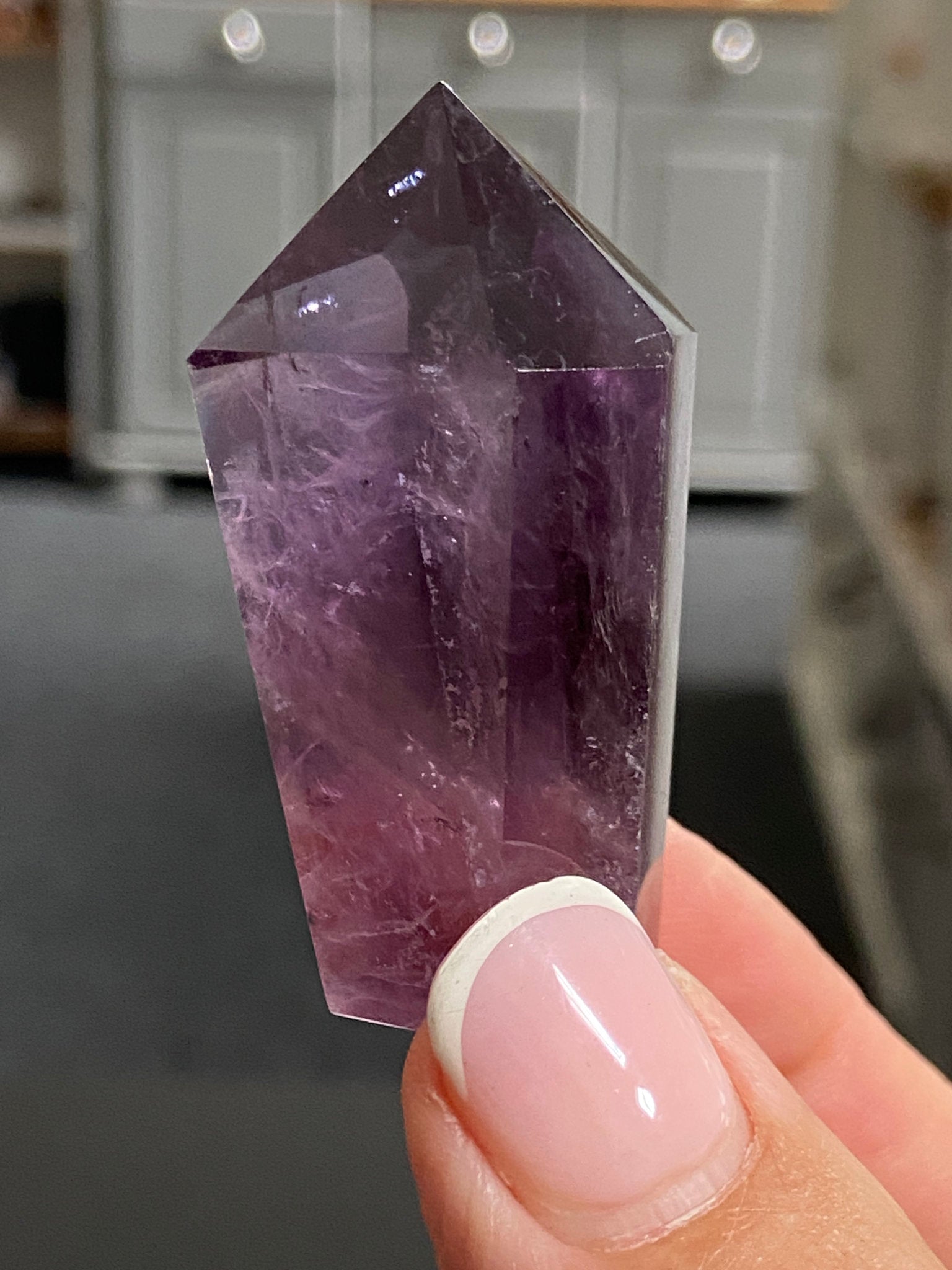 🔮 Smoky Amethyst Phantom Tower – Brazil