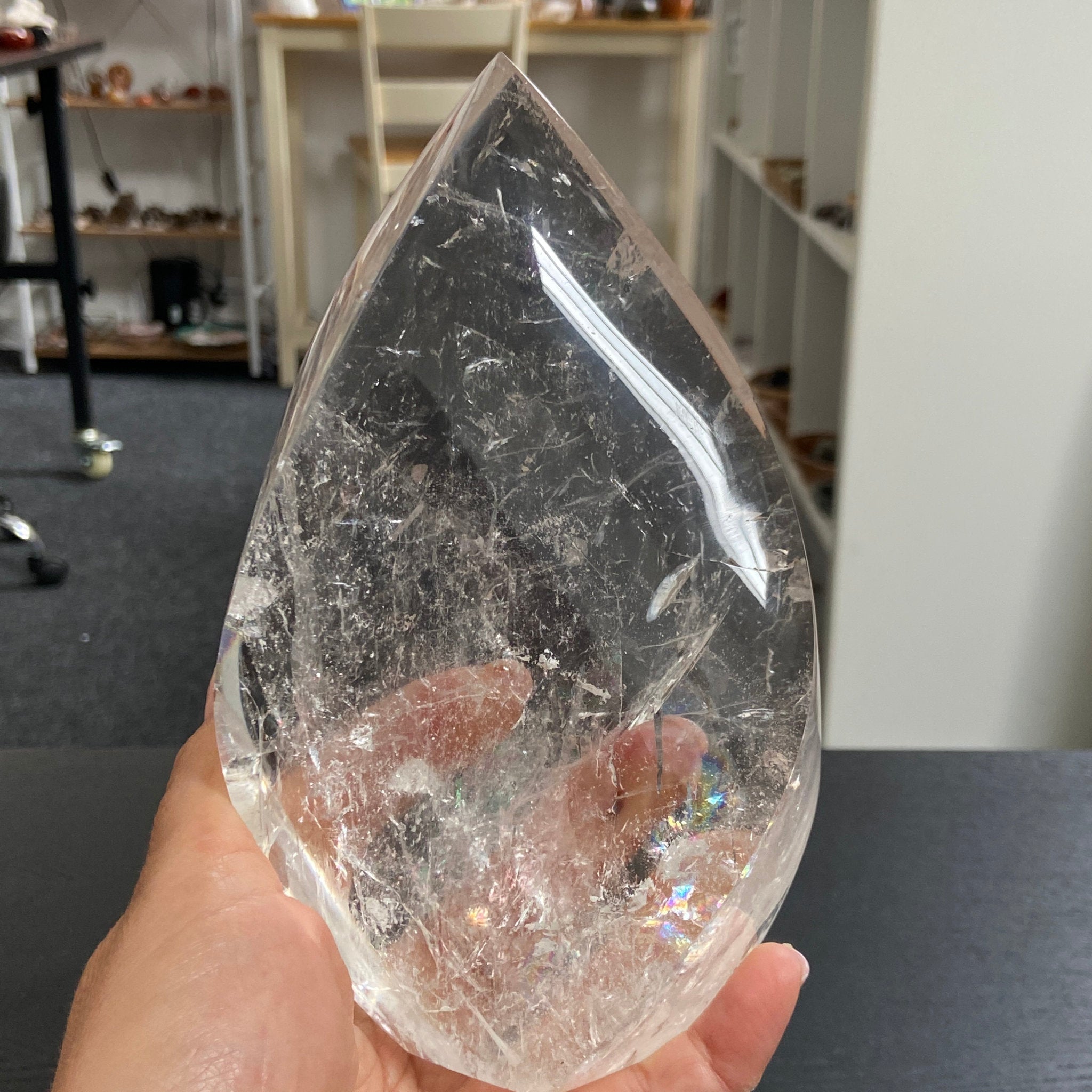 Brazilian Clear Quartz Flame