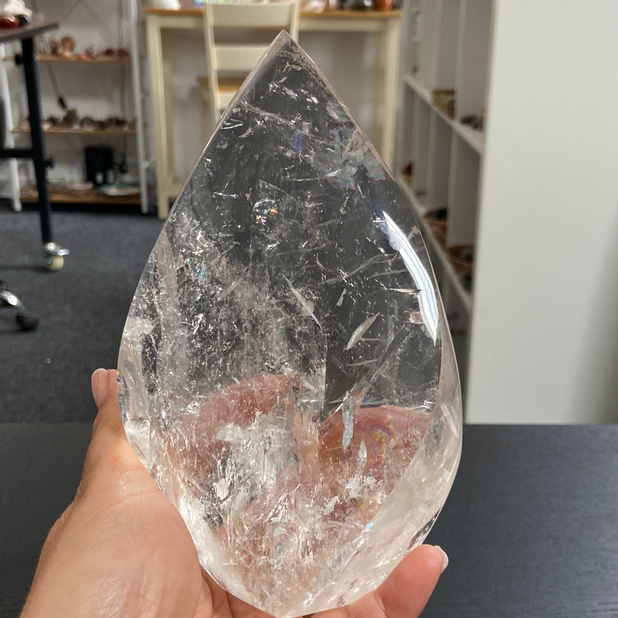 Brazilian Clear Quartz Flame