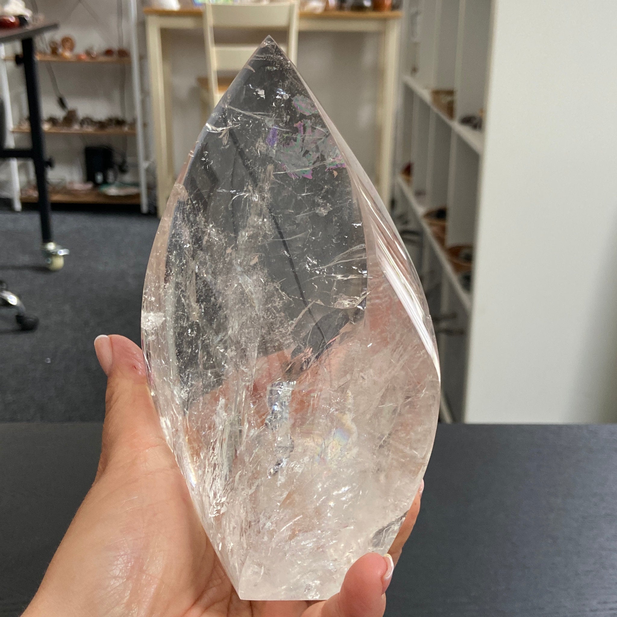 Brazilian Clear Quartz Flame