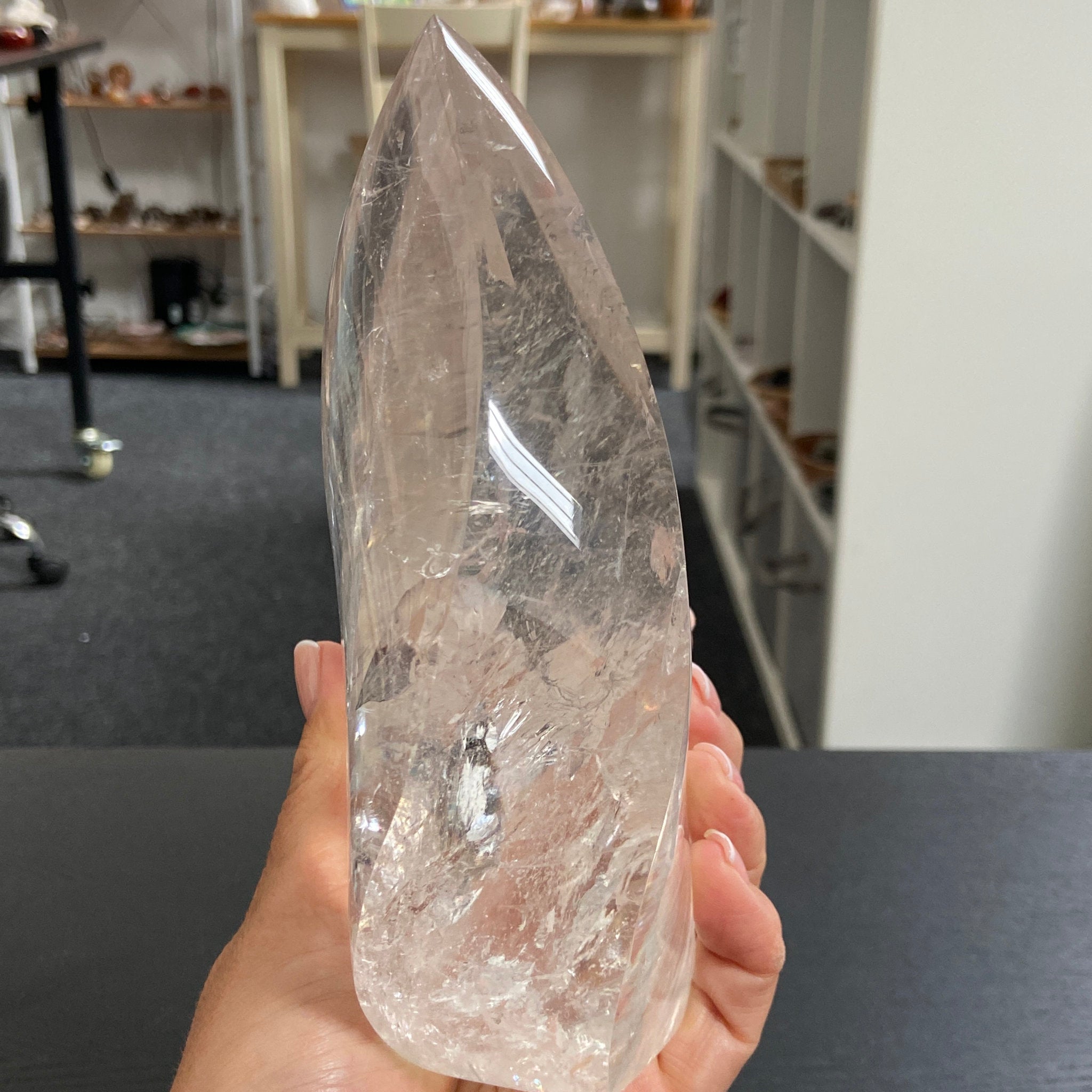 Brazilian Clear Quartz Flame