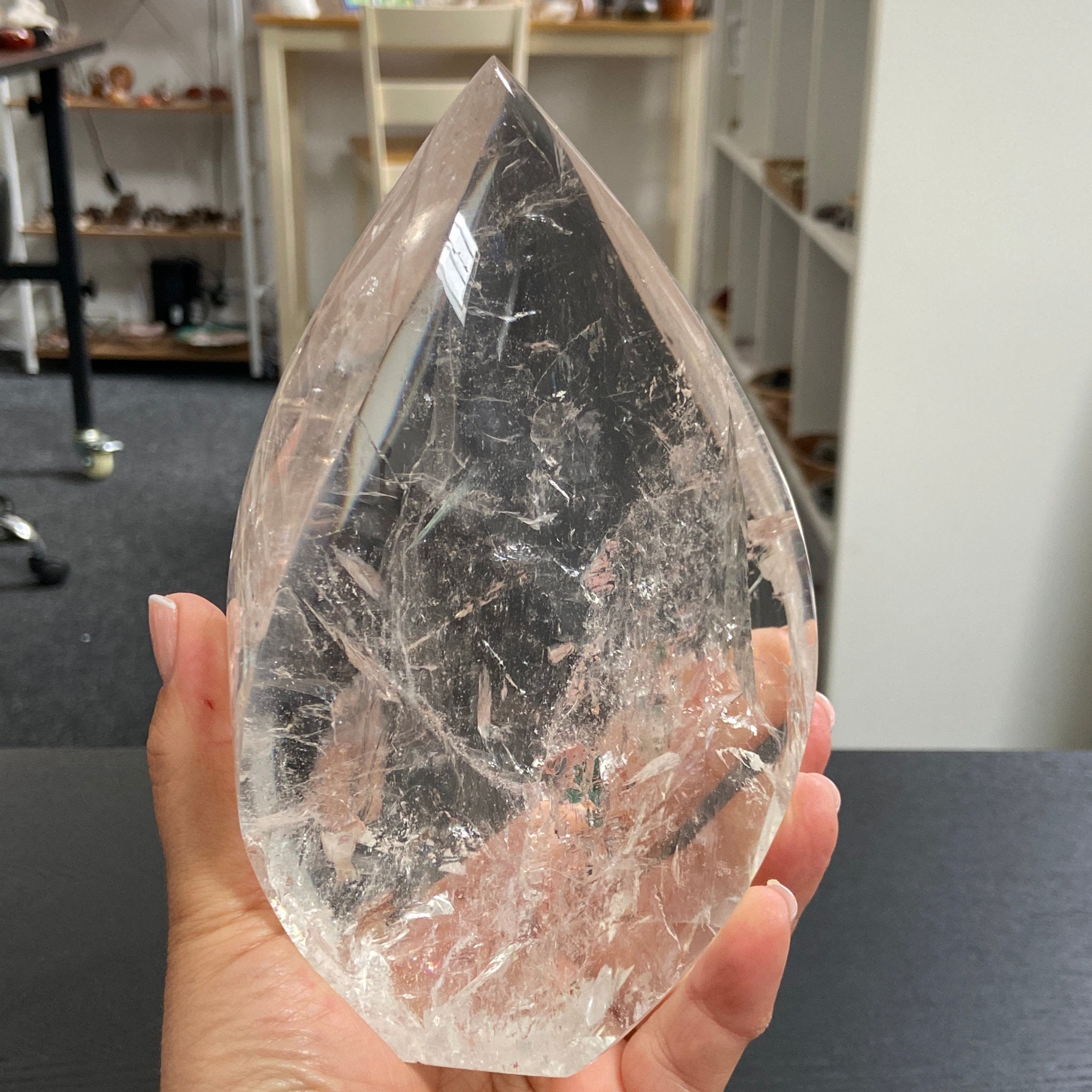 Brazilian Clear Quartz Flame