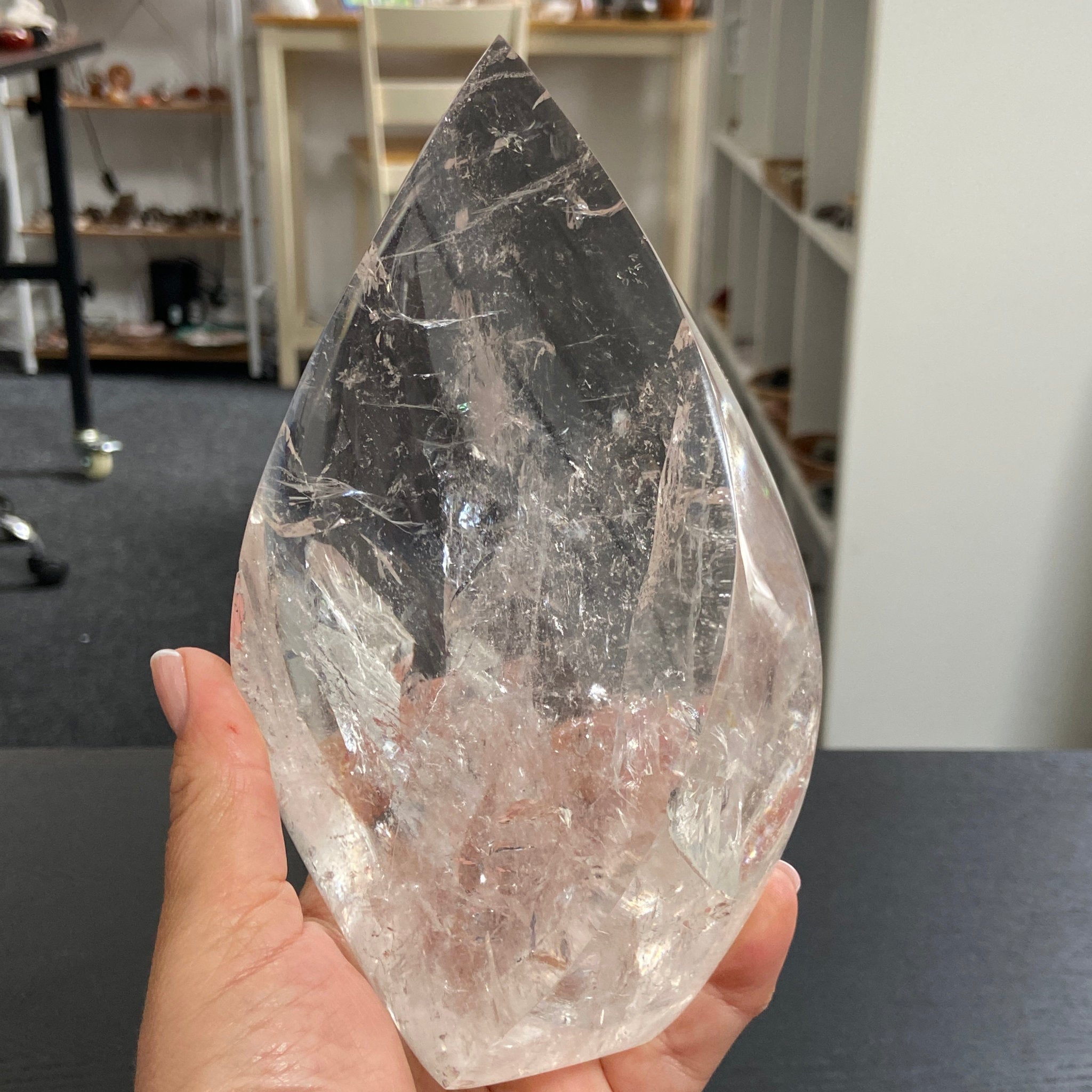 Brazilian Clear Quartz Flame