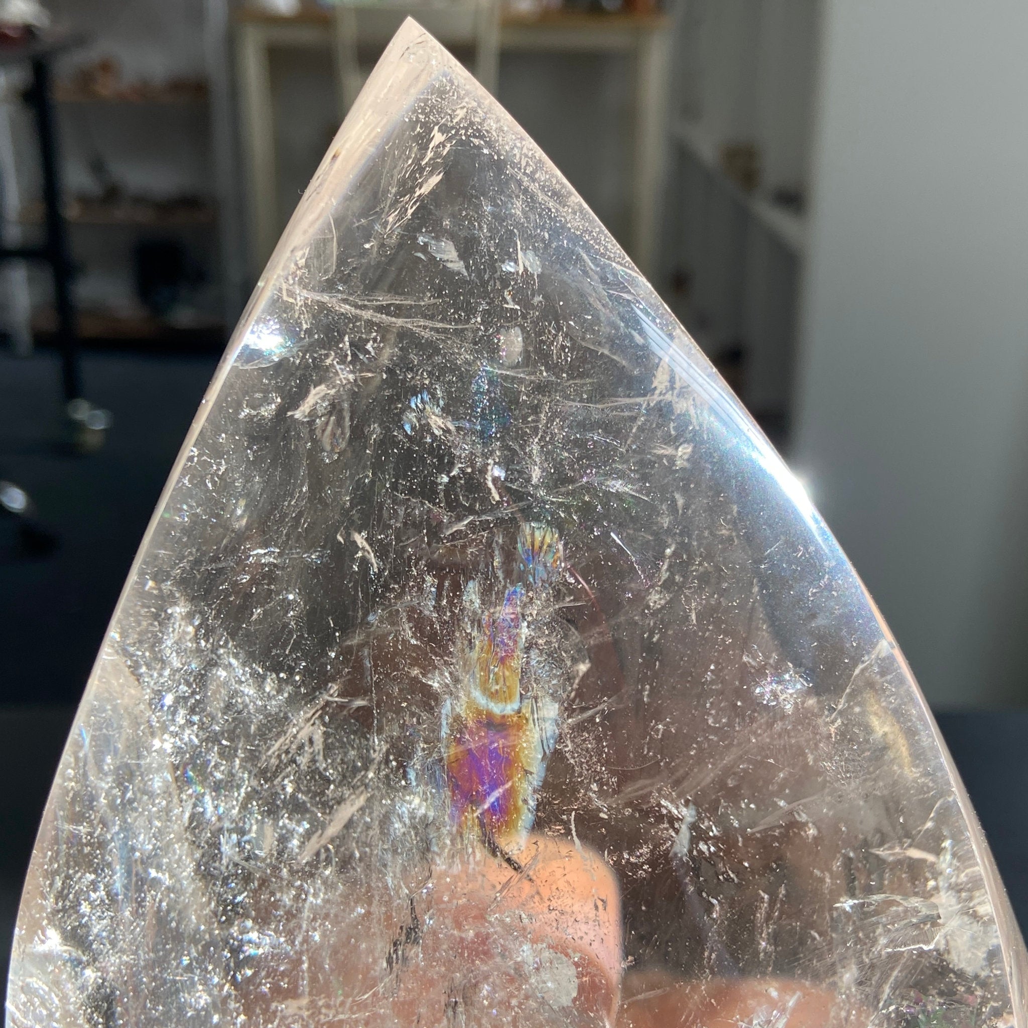 Brazilian Clear Quartz Flame