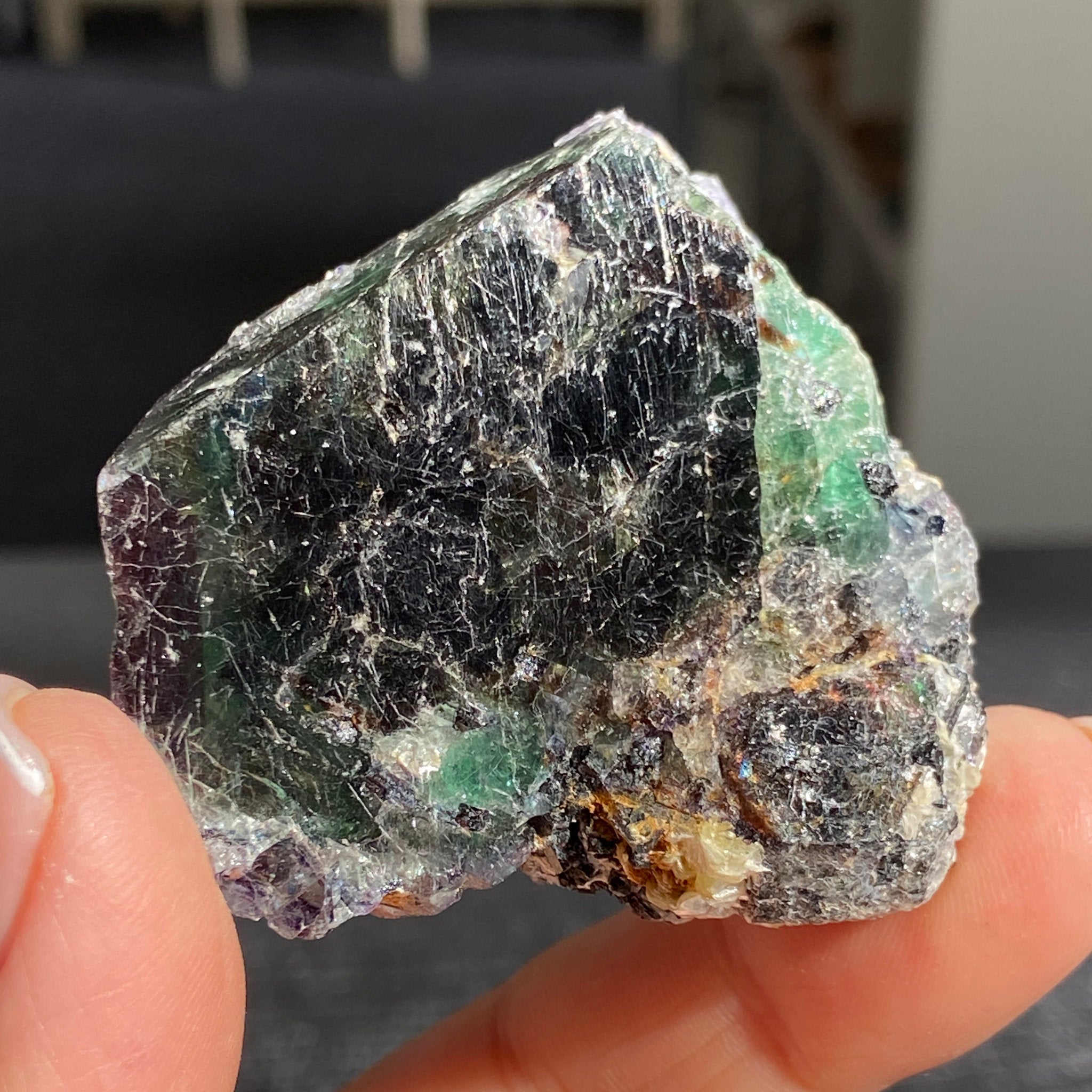 Namibian Fluorite Slice