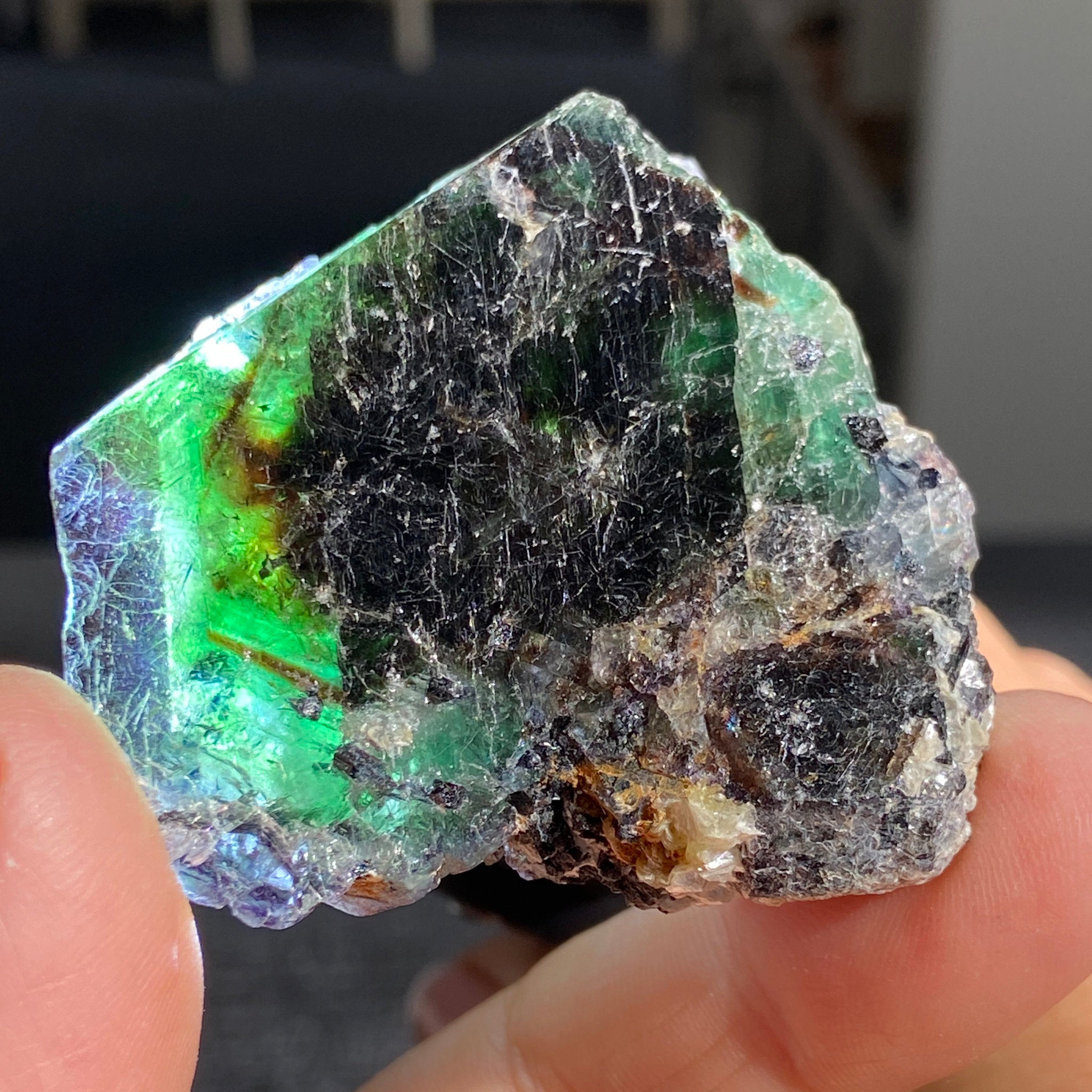 Namibian Fluorite Slice